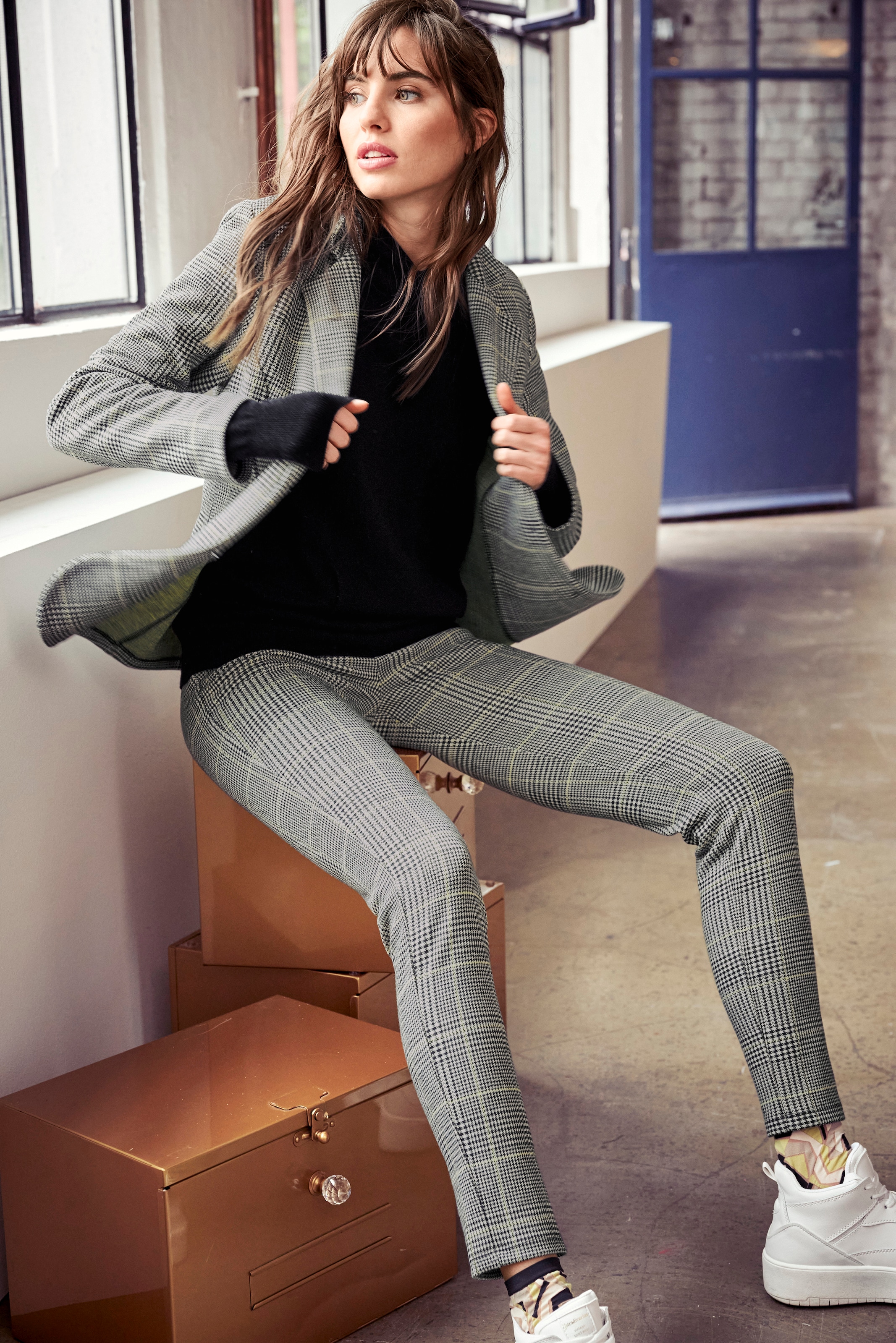 Aniston CASUAL Leggings, im Karo-Dessin