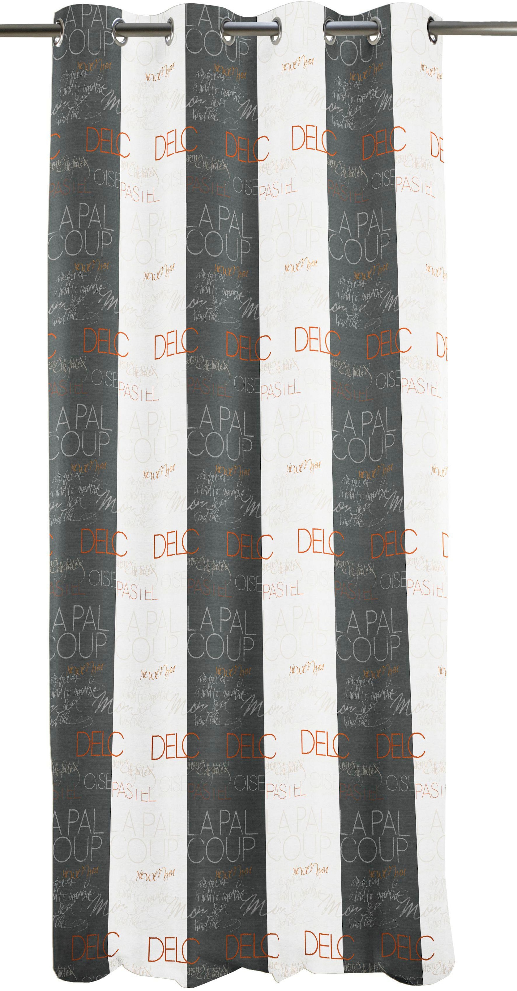 ❤ APELT Vorhang »SLOGAN«, (1 St.), HxB: 245x140, Slogan, Ösenschal mit  Mettalösen kaufen im Jelmoli-Online Shop