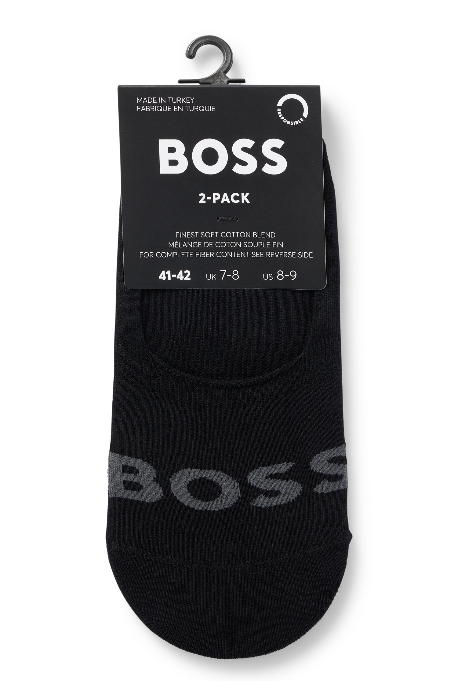 BOSS Businesssocken »2P SL Uni Logo CC«, (Packung, 2 Paar, 2er), mit BOSS Schriftzug