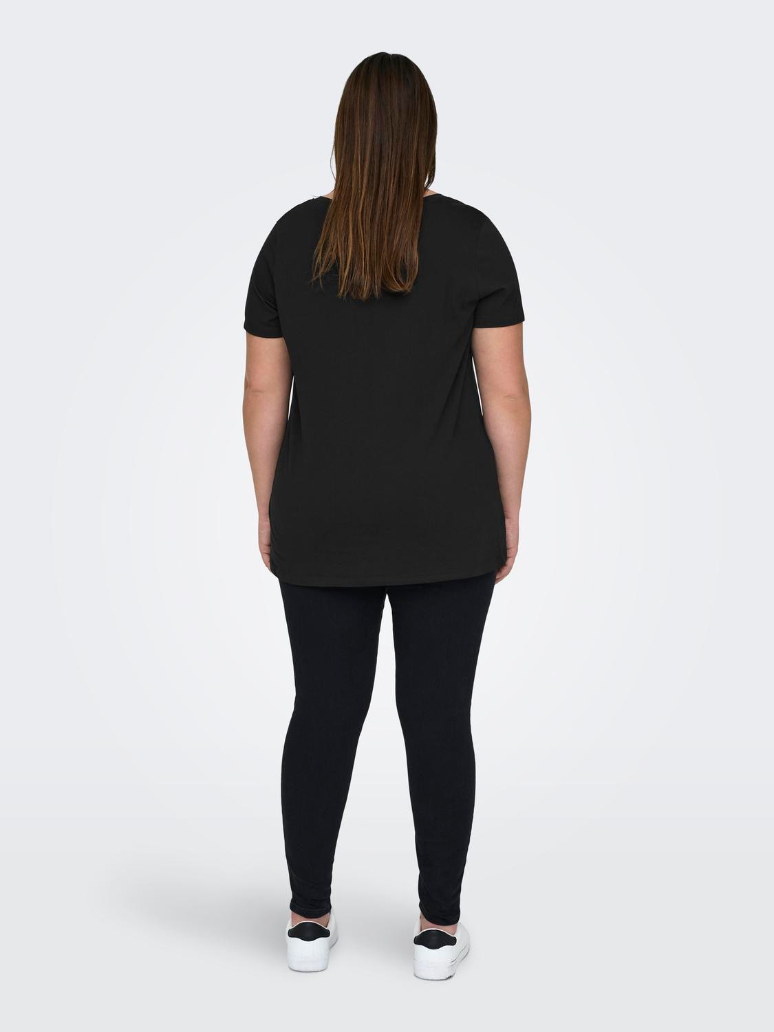 ONLY CARMAKOMA V-Shirt »CARBONNIE LIFE S/S V A-SHAPE TEE NOOS«