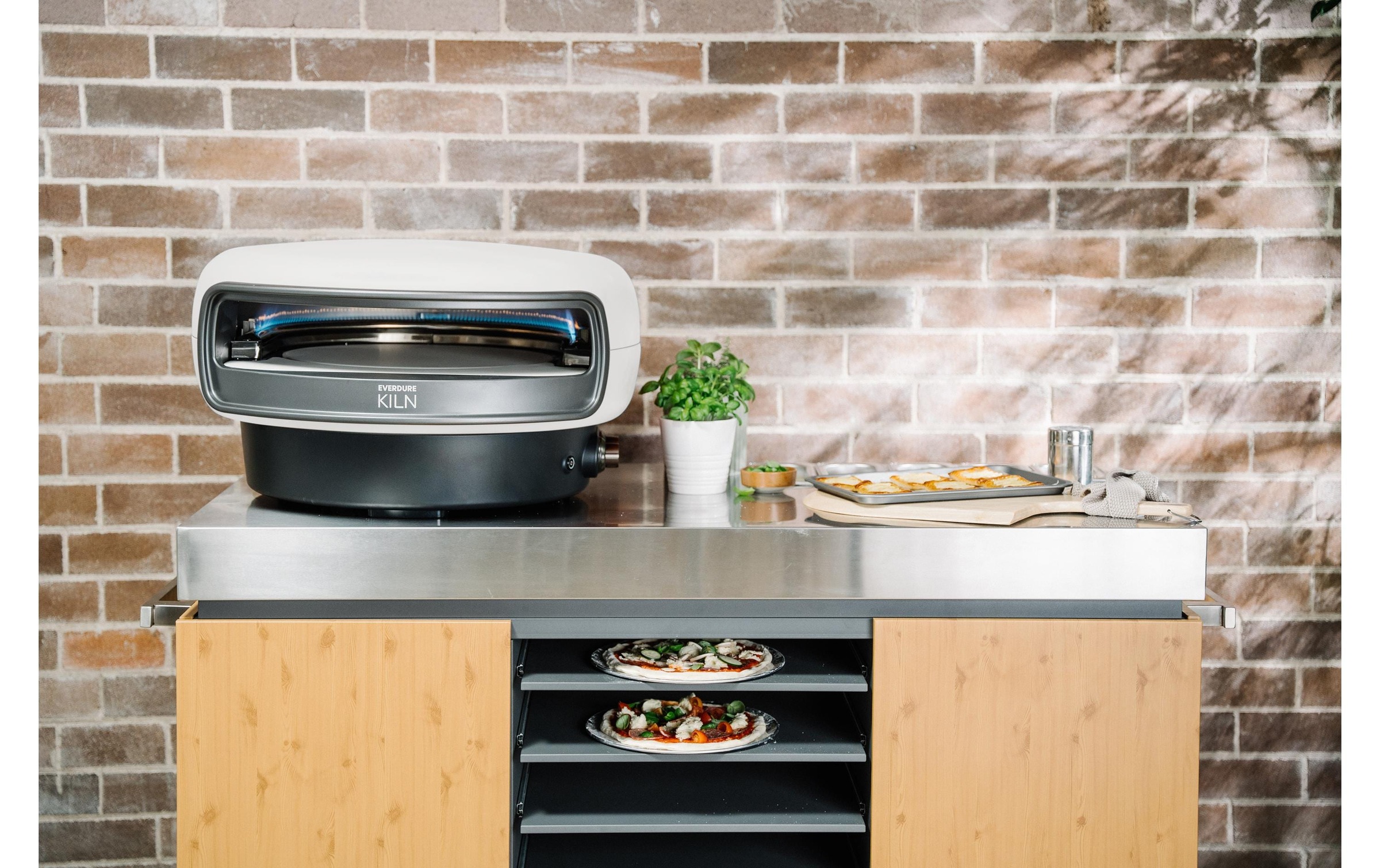 Pizzaofen »Everdure KILN 2 Brenner rotierend«