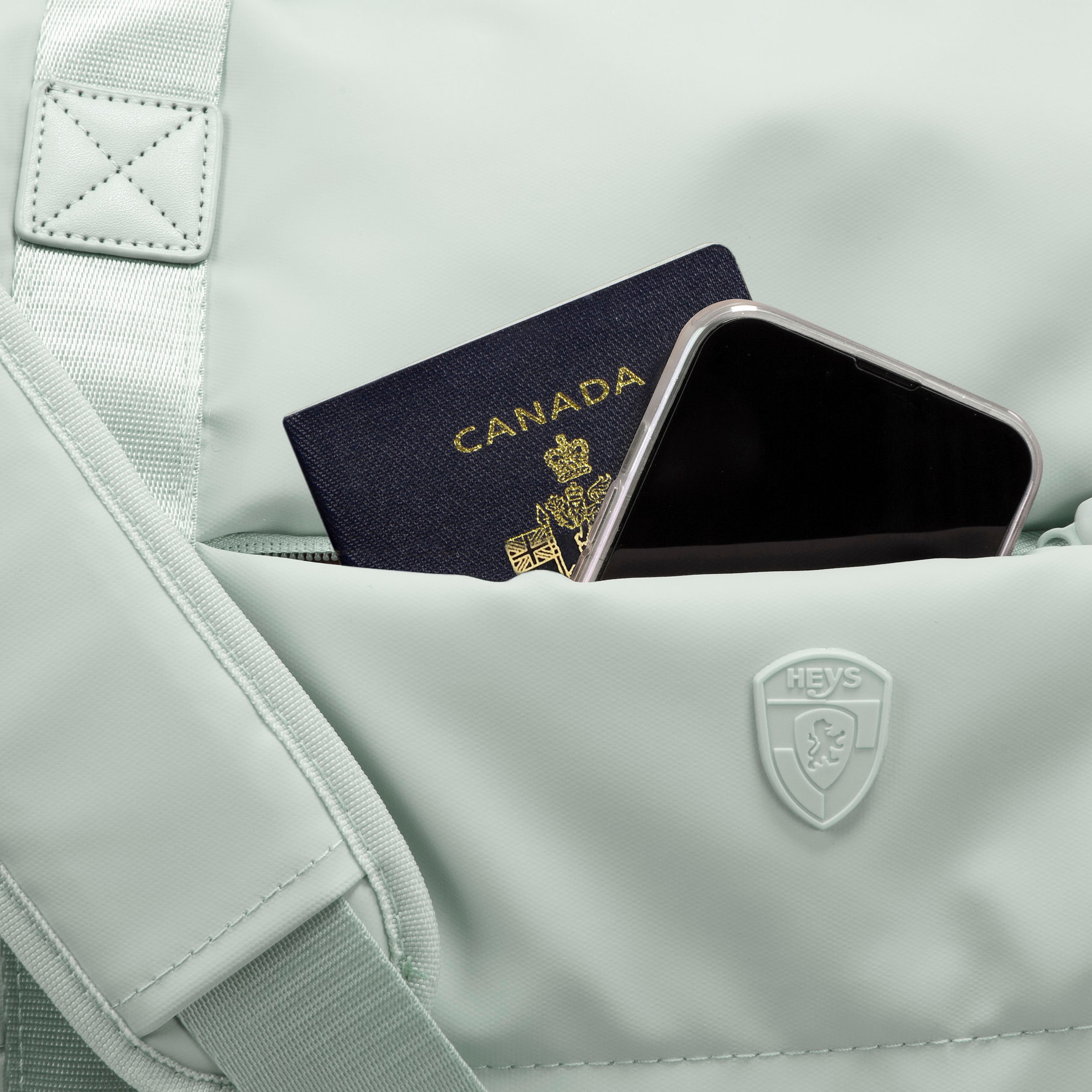 Heys Reisetasche »The Puffer Duffle Bag«, Weekender Duffle Bag Schuhfach Aufstecksystem