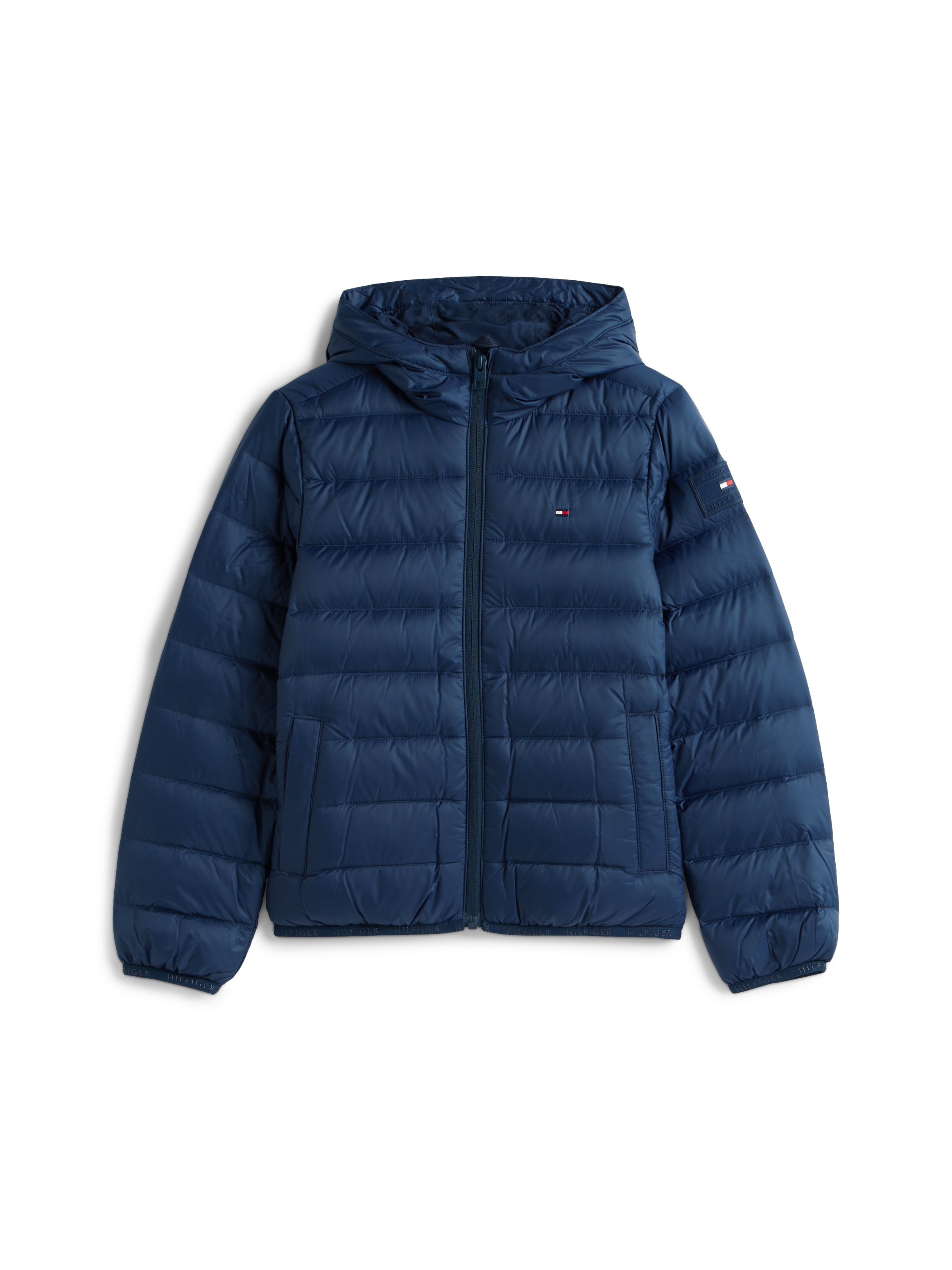 Tommy Hilfiger Steppjacke »U LIGHT DOWN HOODED JACKET«, mit Kapuze, Kinder bis 16 Jahre