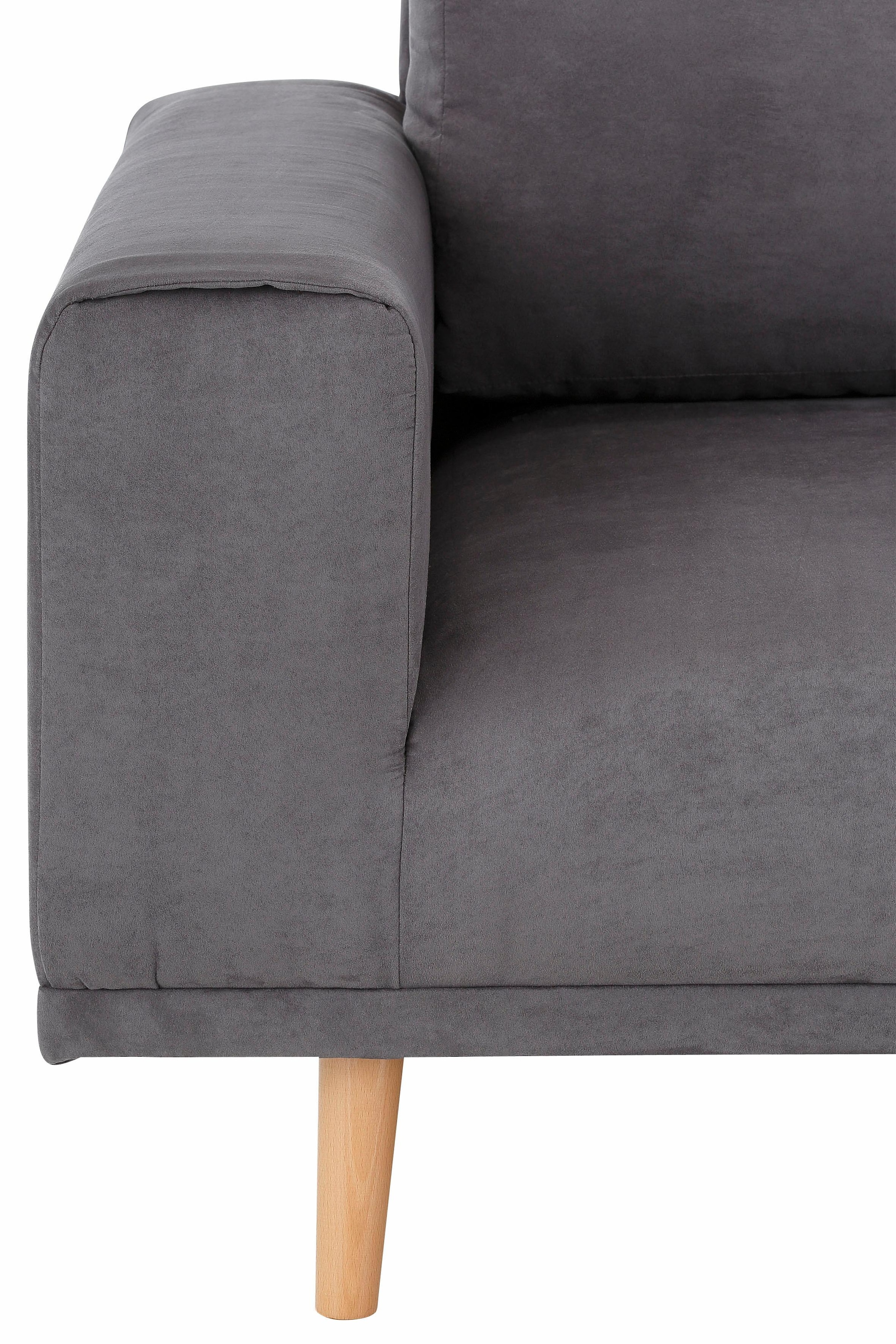 Home affaire Ecksofa »Lasse L-Form«, im scandinavischen Stil mit Holzfüssen