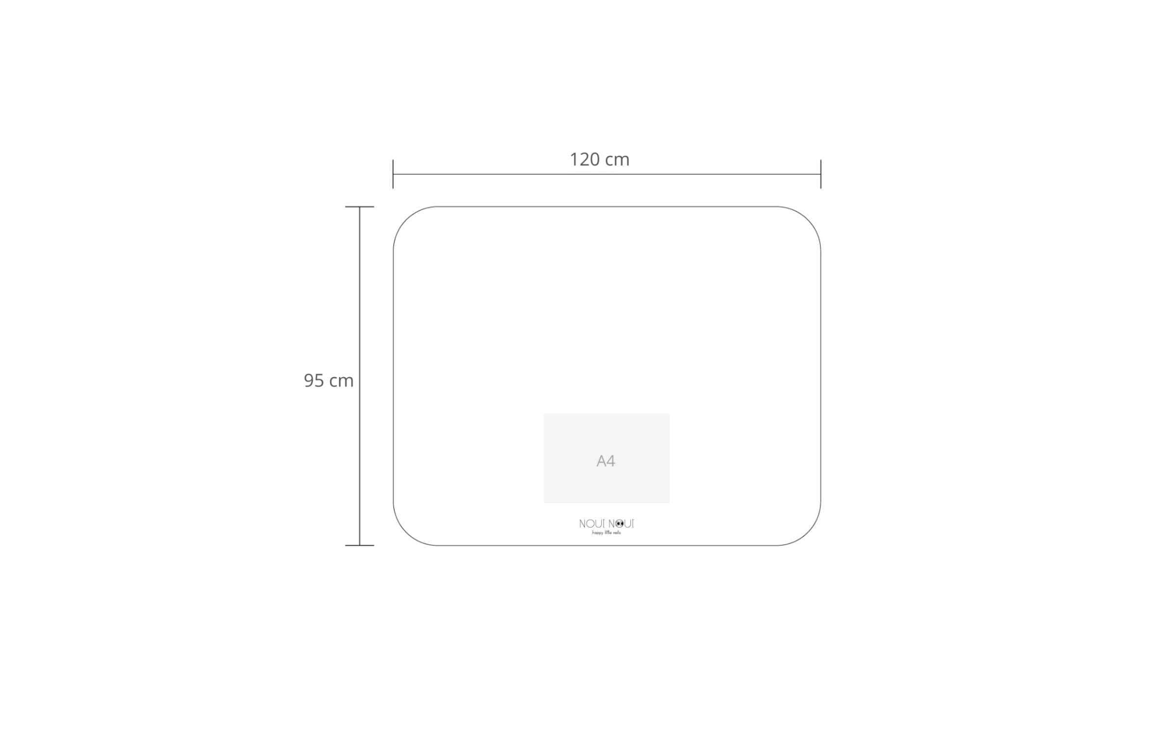 Bodenschutzmatte »Noui Noui Ice Cream Old Rose 120 x 95 cm«