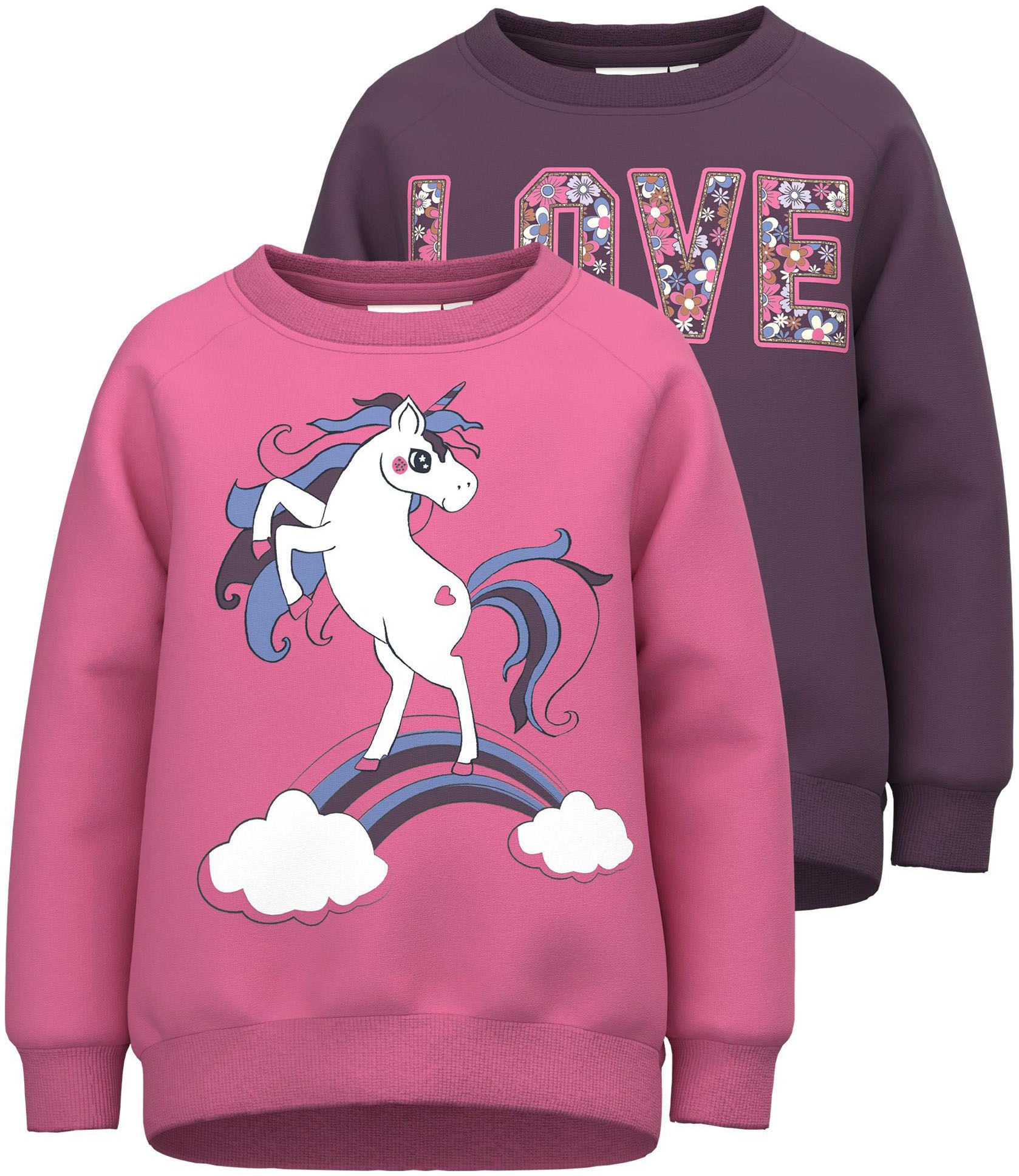 Name It Sweatshirt »NMFVENUS 2P LS SWEAT«, (Packung, 2 tlg.) kaufen