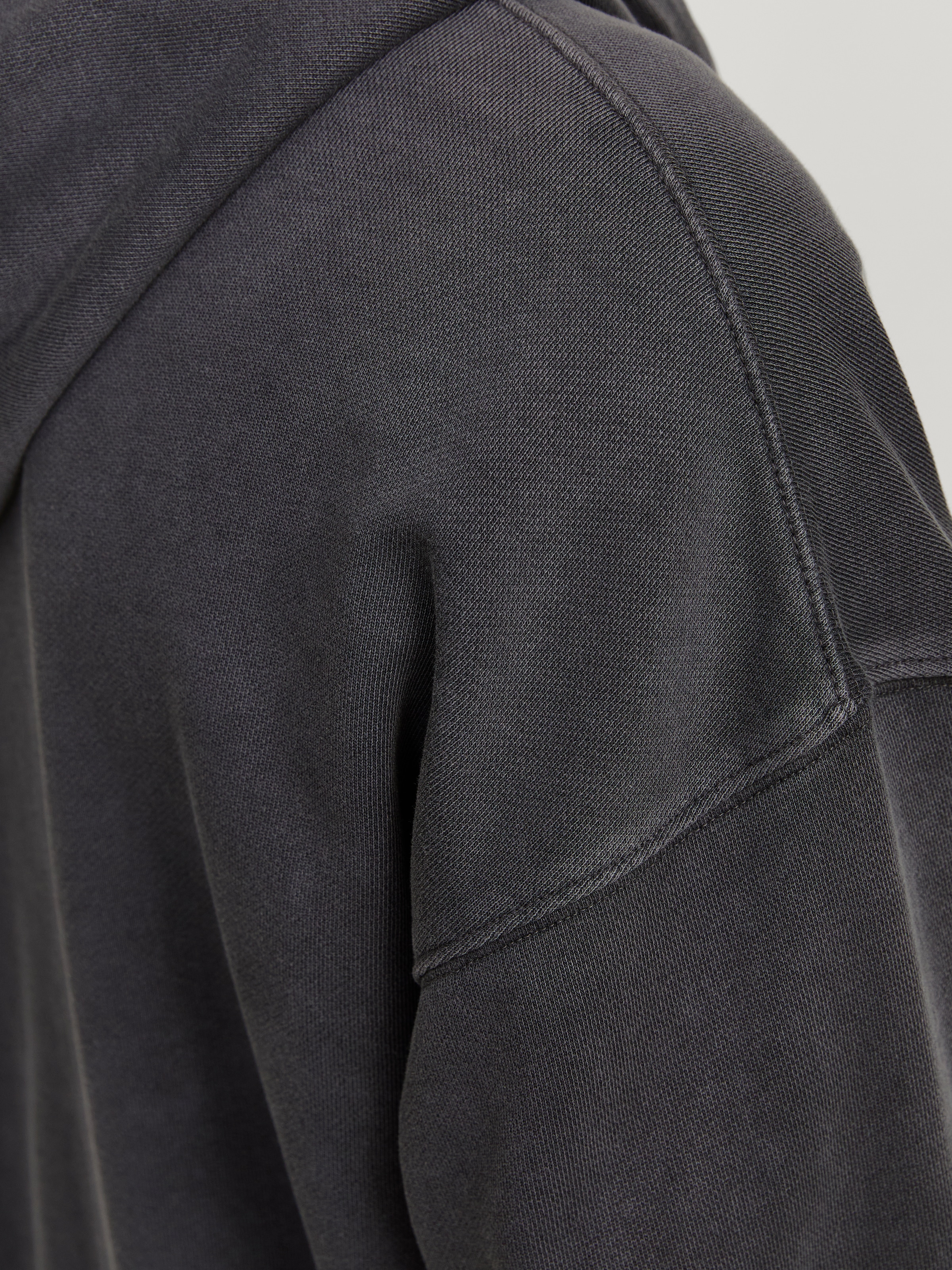 Jack & Jones Kapuzensweatjacke »JJECHARGE Hoodie mit Kapuze, Kordelzug und Taschen«, unifarben, modisch, loose fit, Baumwolle, Kapuze