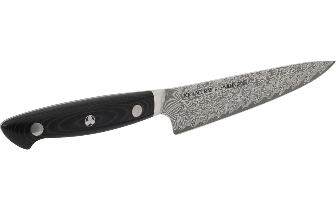 Zwilling Kochmesser "Kramer Euro Stainless Compact 14 cm" Handgefertigtes Damast-Kochmesser