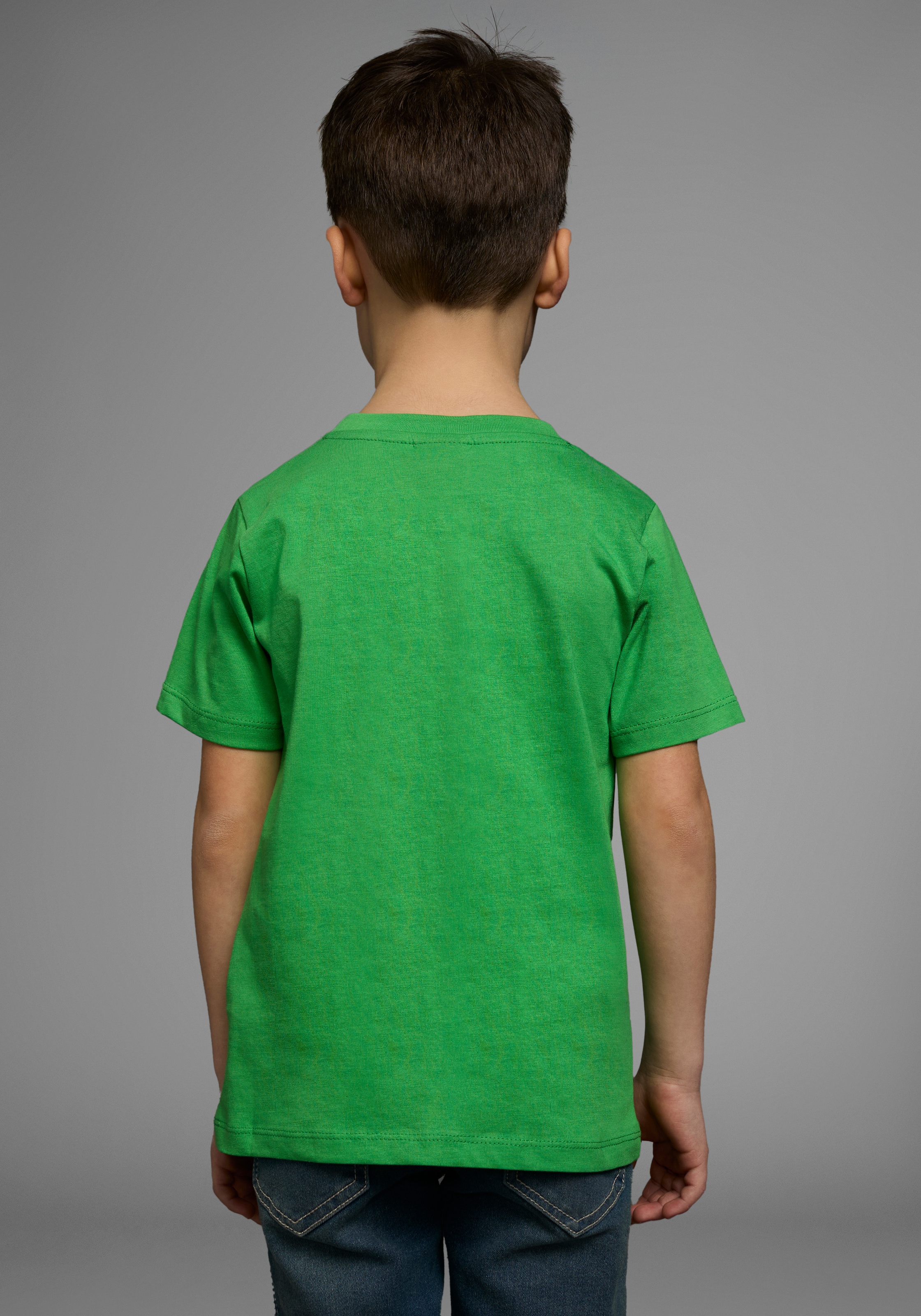 KIDSWORLD T-Shirt »Feuerwehr-Druck: PLATZ DA«, Kurzarm, basic geschnitten, mit coolen Statements