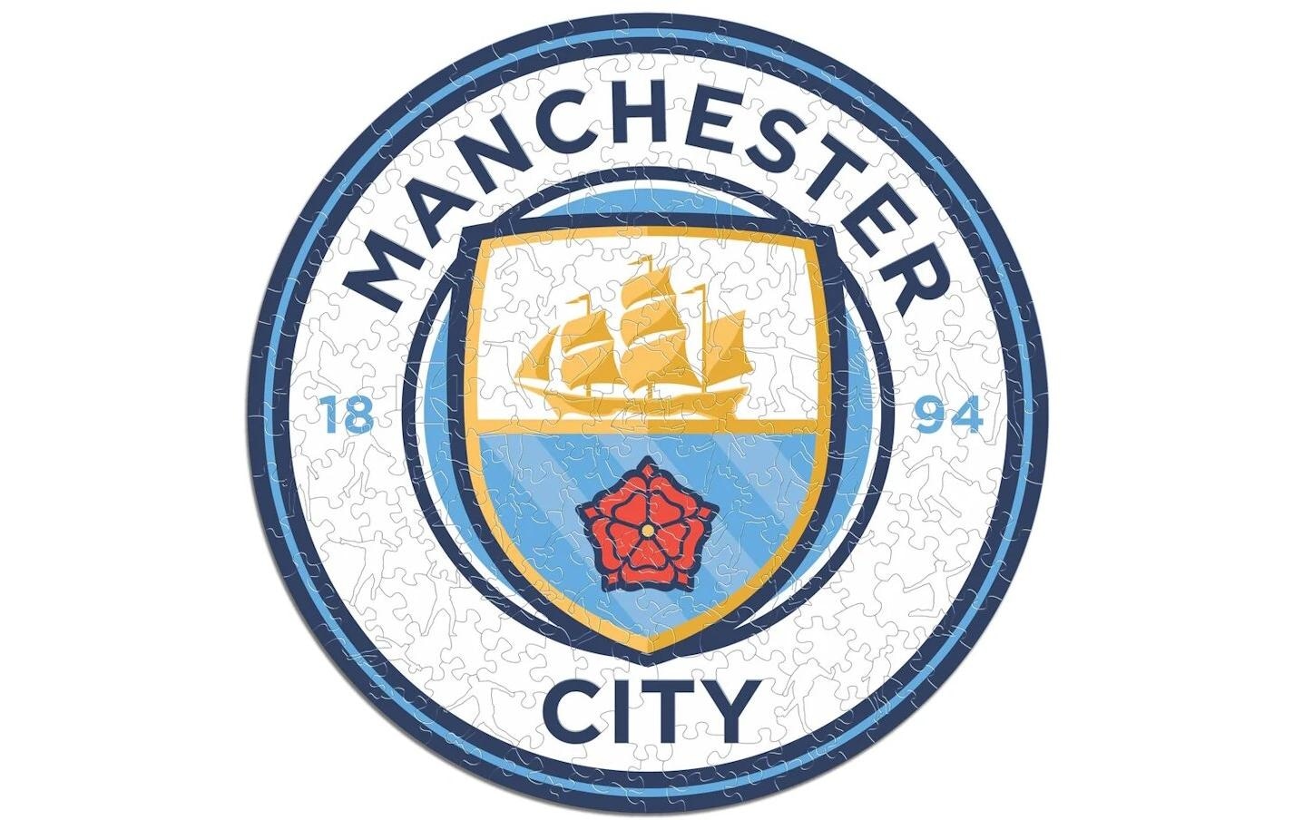 Puzzle »Iconic Man City FC – Logo«, Holzart: Birke (Herkunftsland: China)