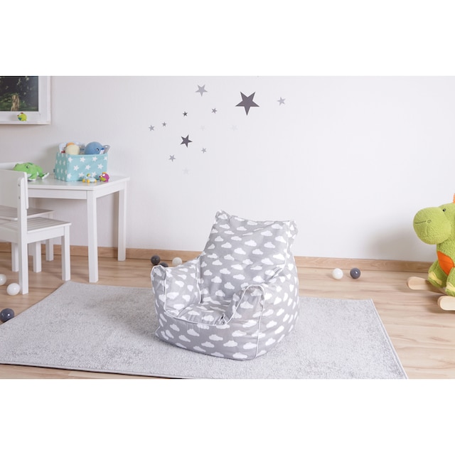 ❤ Knorrtoys® Sitzsack »Grey White Clouds«, für Kinder; Made in Europe  entdecken im Jelmoli-Online Shop