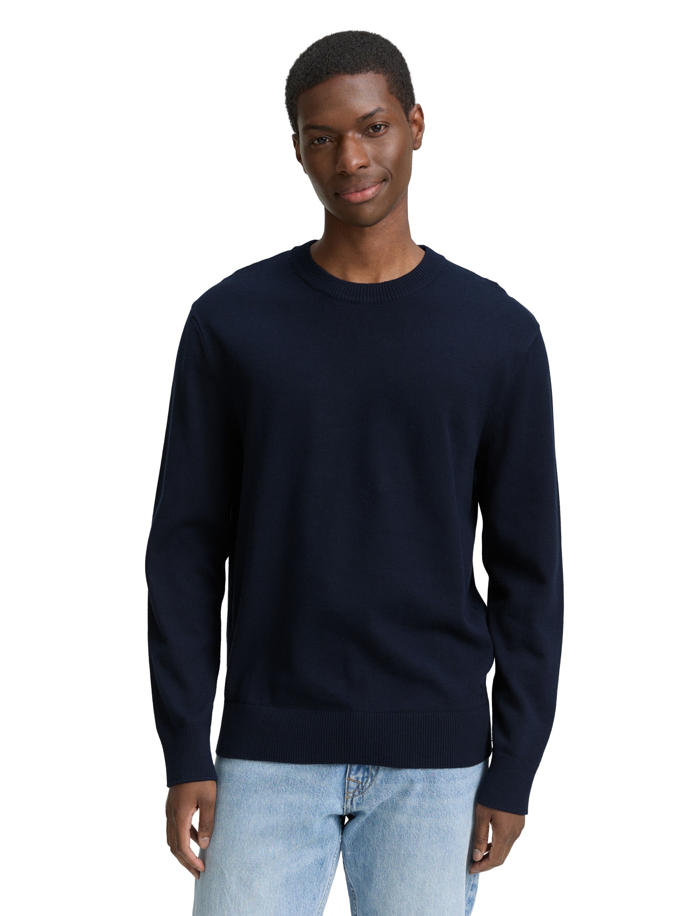 TOM TAILOR Denim Strickpullover in melierter Optik