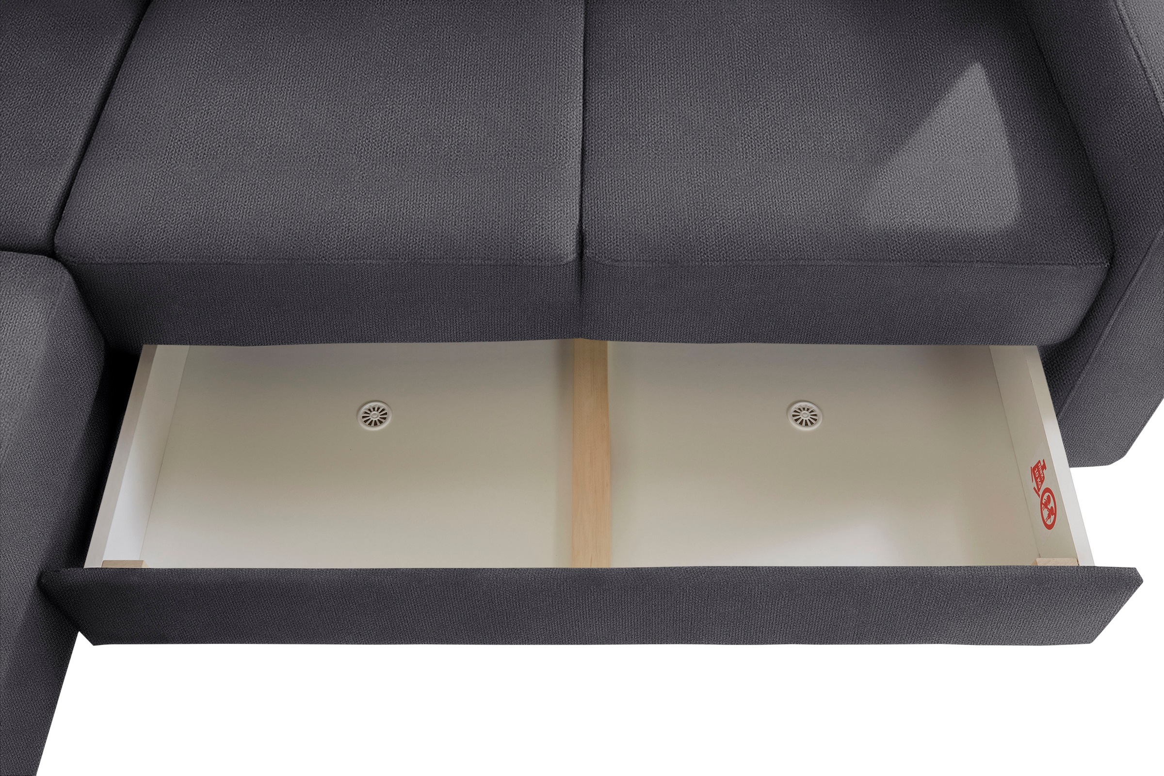 sit&more Ecksofa »Bologna L-Form«, Kopfteilverstellung, wahlweise mit Bettfunktion und Schubkasten