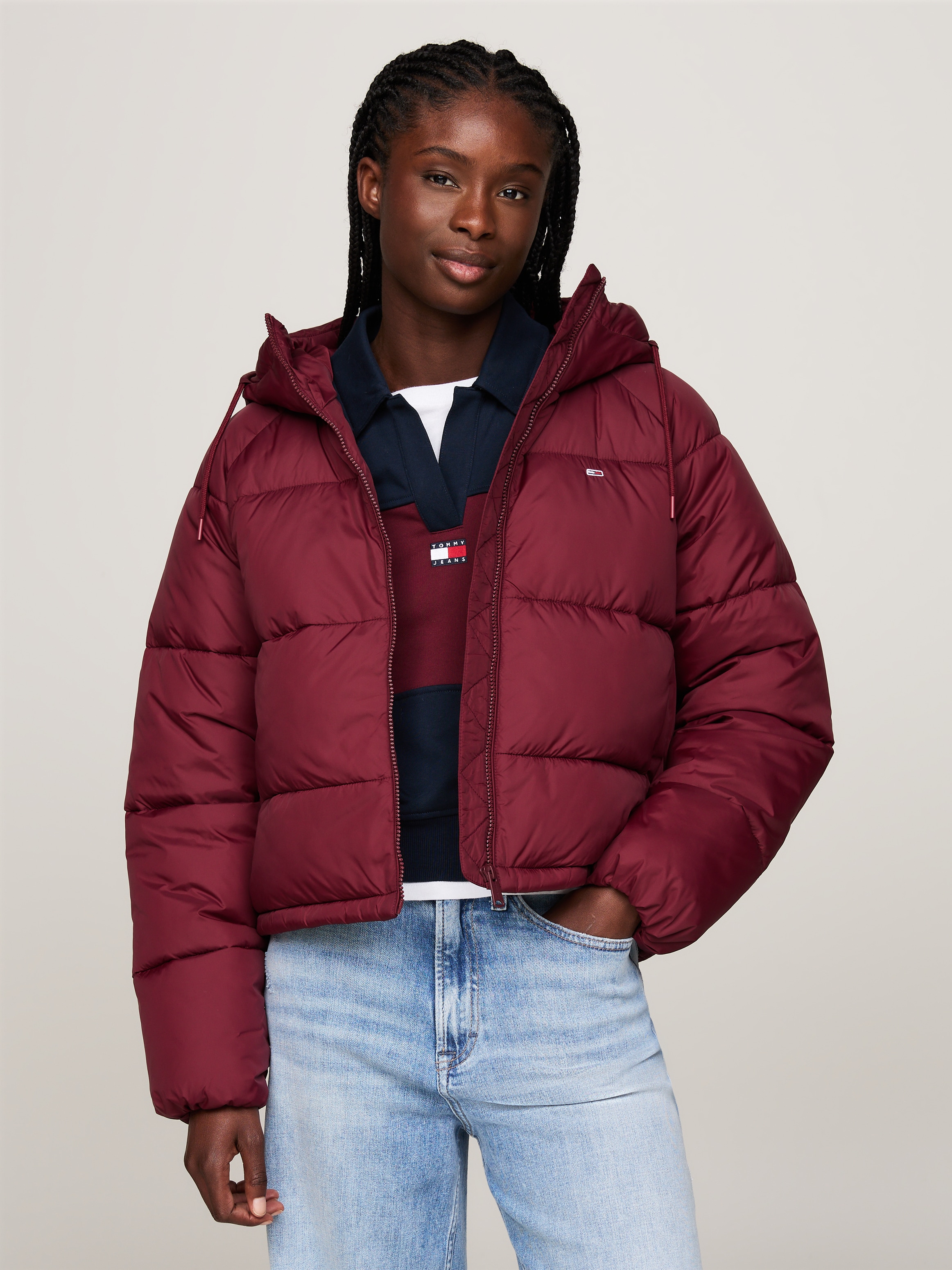 Steppjacke »TJW ASPEN PUFFER EXT«, mit Kapuze, mit Logostickerei