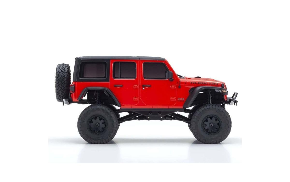 RC-Monstertruck »Kyosho Mini-Z Jeep Wrangler Rubicon, Rot ARTR«, Lackiert