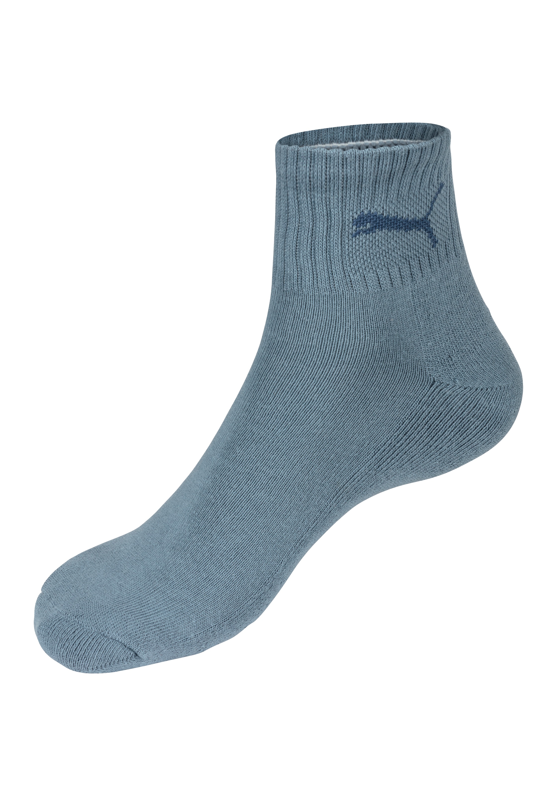 PUMA Sportsocken »short crew«, (3 Paar), gepolsterte Frottee-Sohle, atmungsaktiv