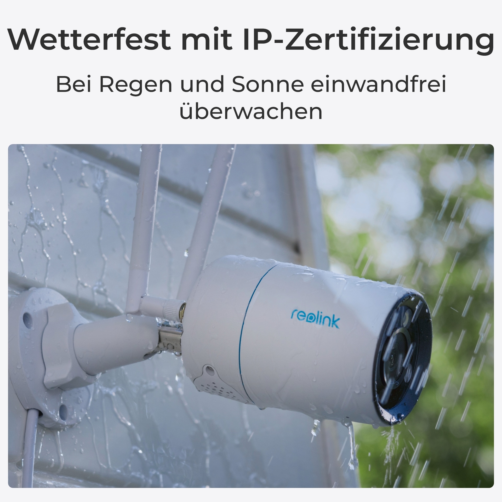 Reolink Überwachungskamera »W330 - 4K WiFi 6 Überwachungskamera Aussen mit farbiger Nachtsicht«, Aussenbereich, Personen-/Fahrzeug-/Tiererkennung, 2-Wege-Audio, IP67 wasserdicht