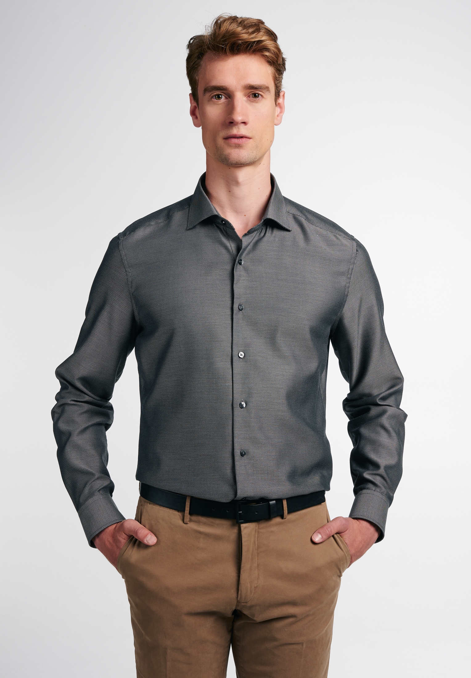 Eterna Langarmhemd »SLIM FIT« NON IRON (bügelfrei)