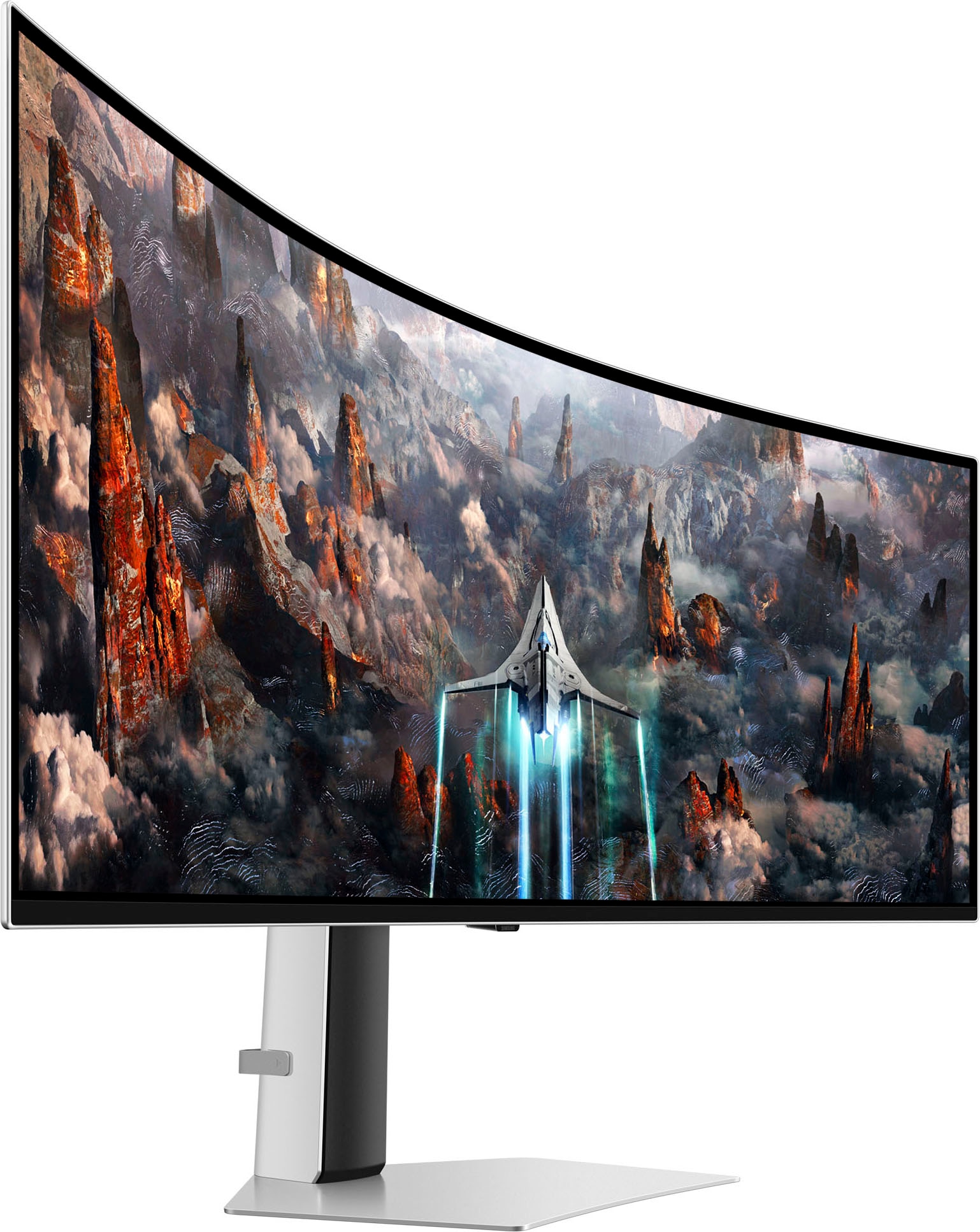 Samsung Curved-Gaming-OLED-Monitor »Odyssey OLED G9 S49CG934SU«, 124 cm/49 Zoll, 5120 x 1440 px, Quad HD, 0,03 ms Reaktionszeit, 240 Hz, 0.03ms (G/G)