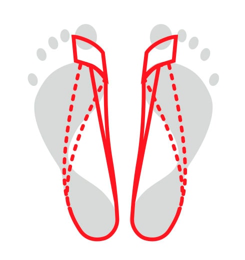 Fussgut Hallux-Bandage »Korrektur-Schlaufe, in allen Schuhen tragbar, flache Verarbeitung«, Zugschlaufe ergonomisch geformt, Zugband elastisch, flexibel