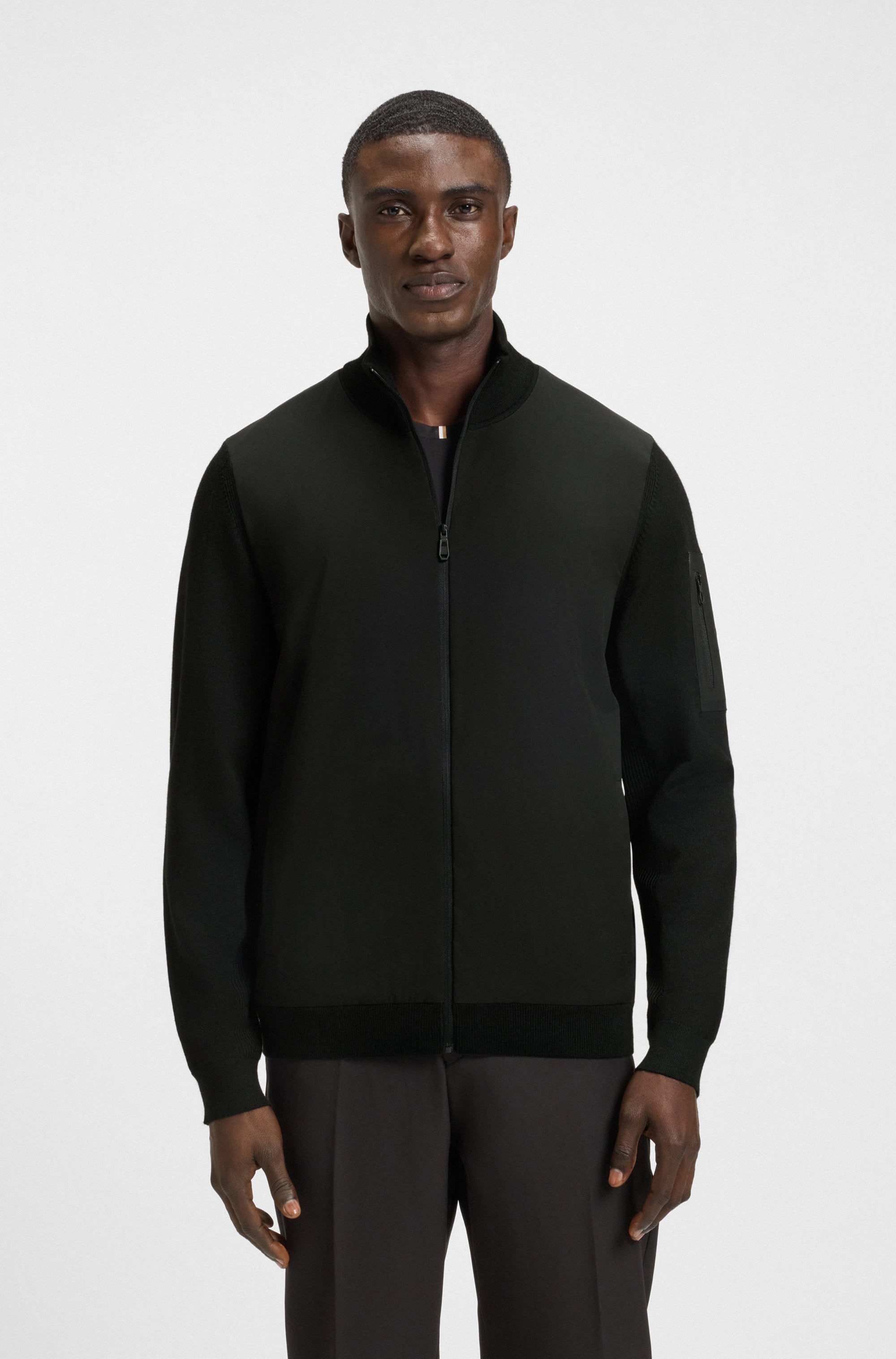 BOSS GREEN Hybridjacke »Momentum« regular fit, mit Stehkragen