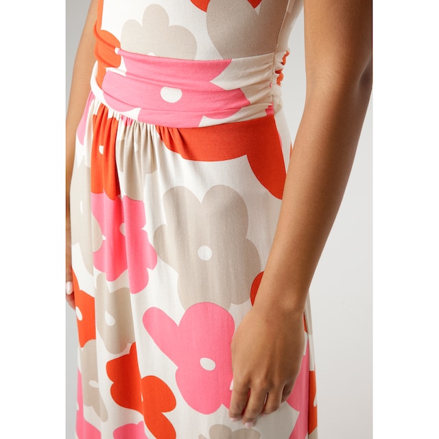 Aniston SELECTED Sommerkleid, mit grafischem Blumendruck - Jedes Teil ein  Unikat - NEUE KOLLEKTION online shoppen bei Jelmoli-Versand Schweiz