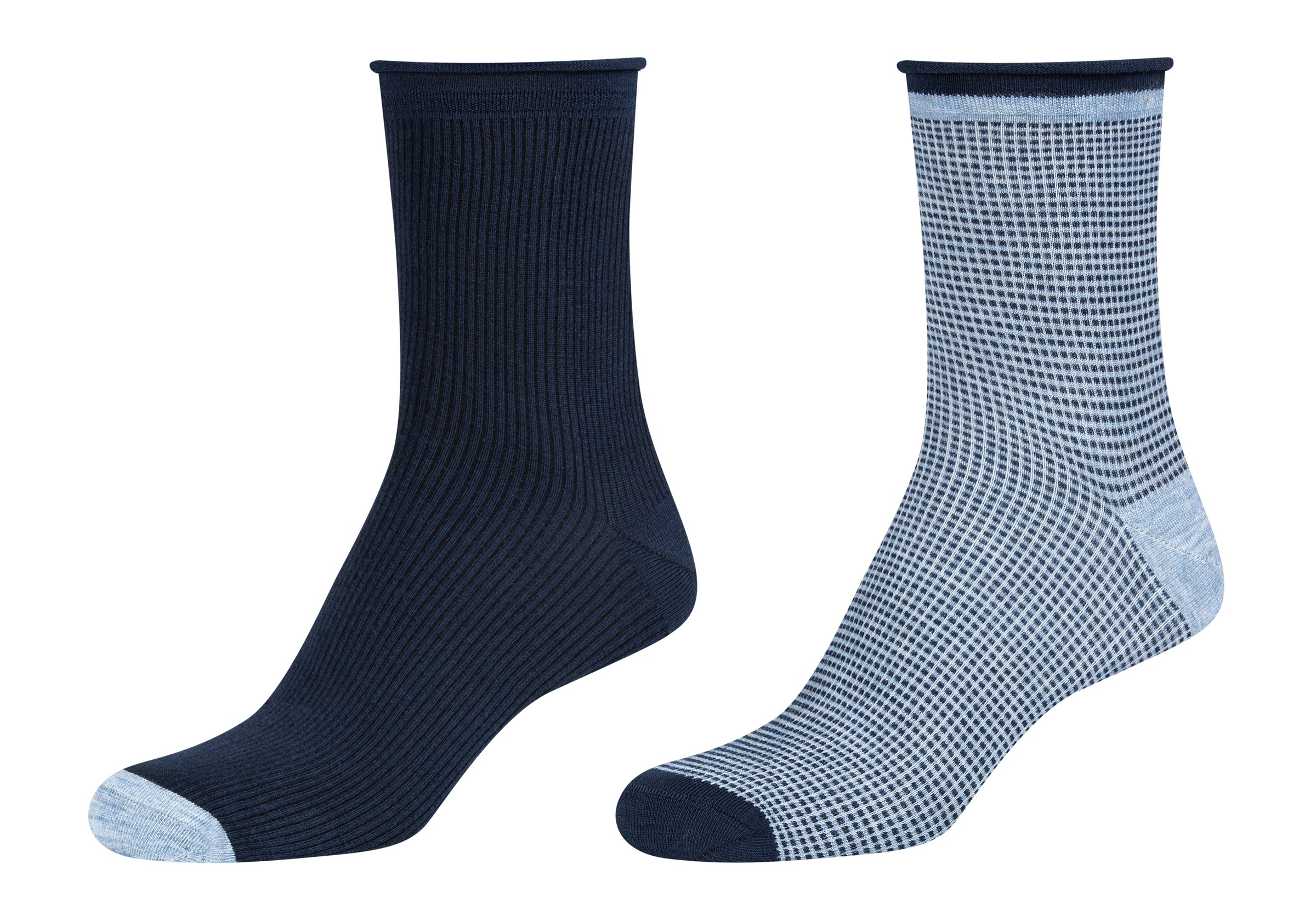 Camano Langsocken »silky touch«, (4 Paar), mit verstärkter Ferse