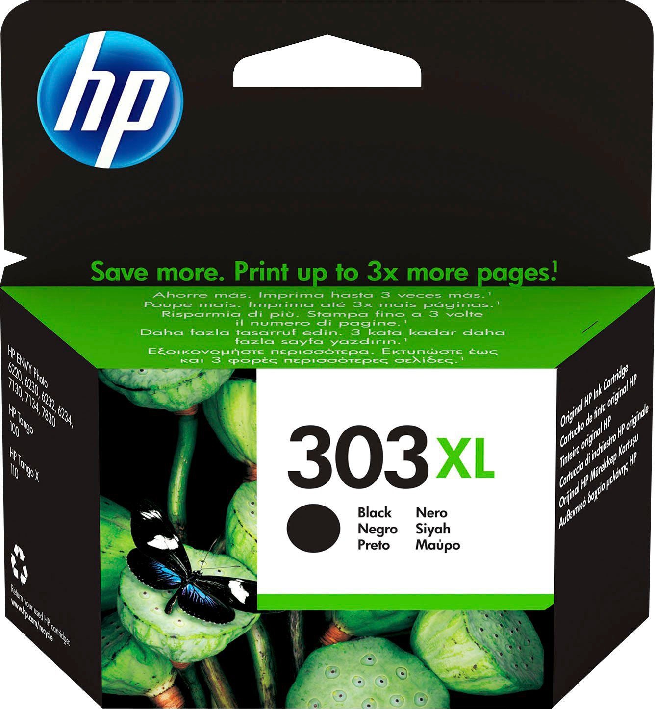 HP Tintenpatrone »303XL« original Druckerpatrone 303 schwarz XL
