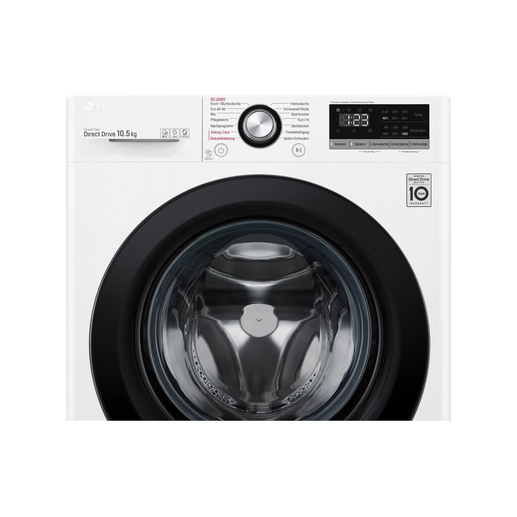 LG Waschmaschine »F4WV310SB, Links«, F4WV310SB, Links, 10,5 kg, 1300 U/min