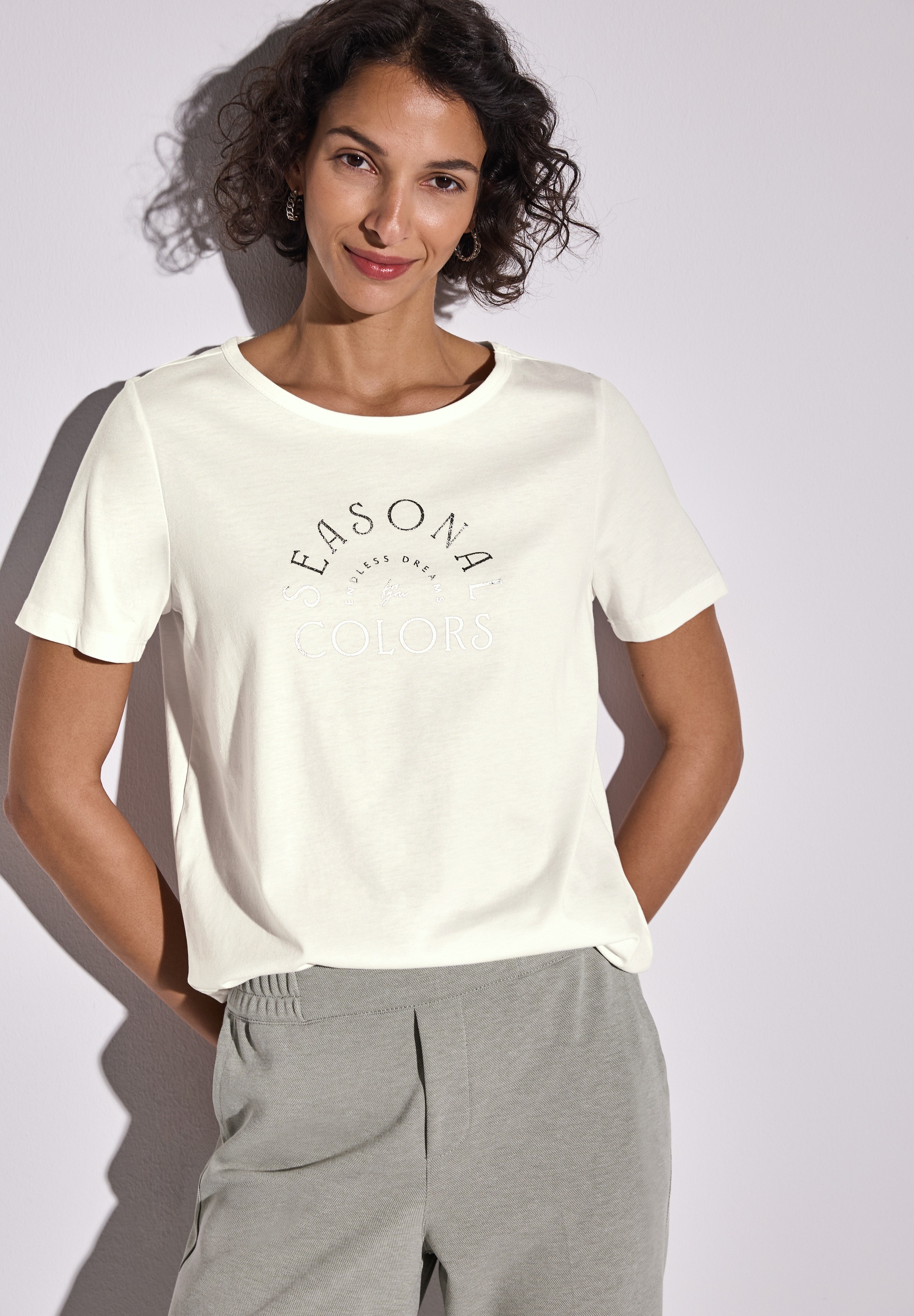 STREET ONE T-Shirt mit Schriftzug