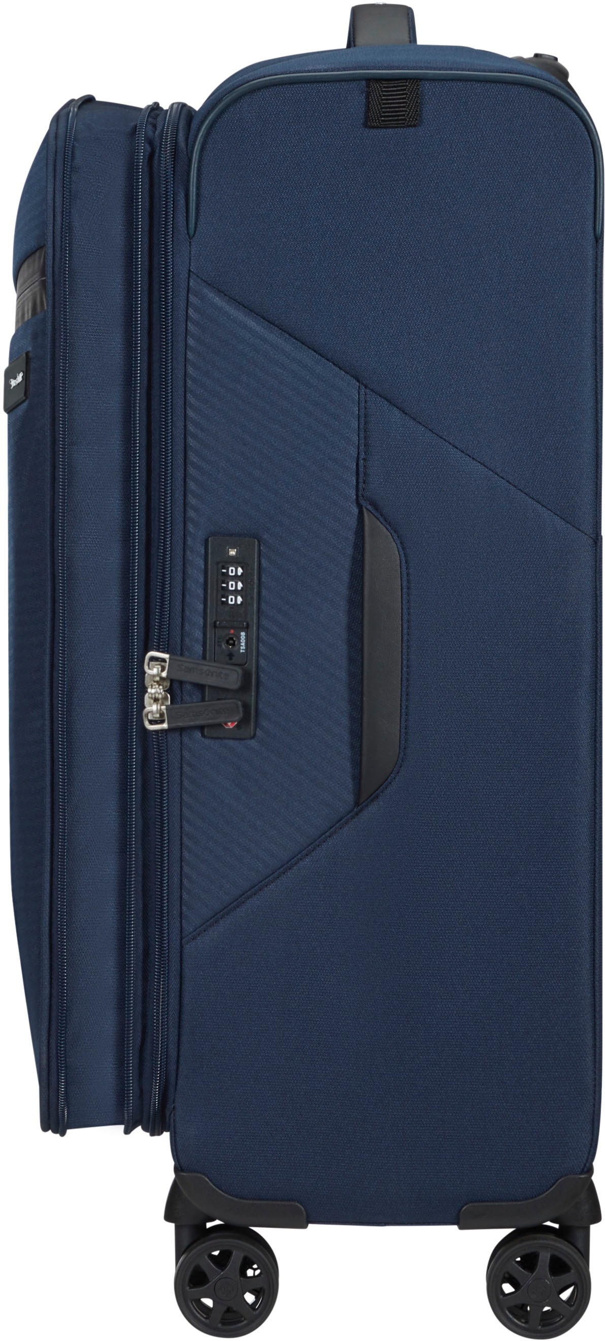 Samsonite Weichgepäck-Trolley »LITEBEAM, verschiedene Grössen und Farben«, 4 Rollen, Reisekoffer Aufgabegepäck Trolley Volumenerweiterung bei M/L