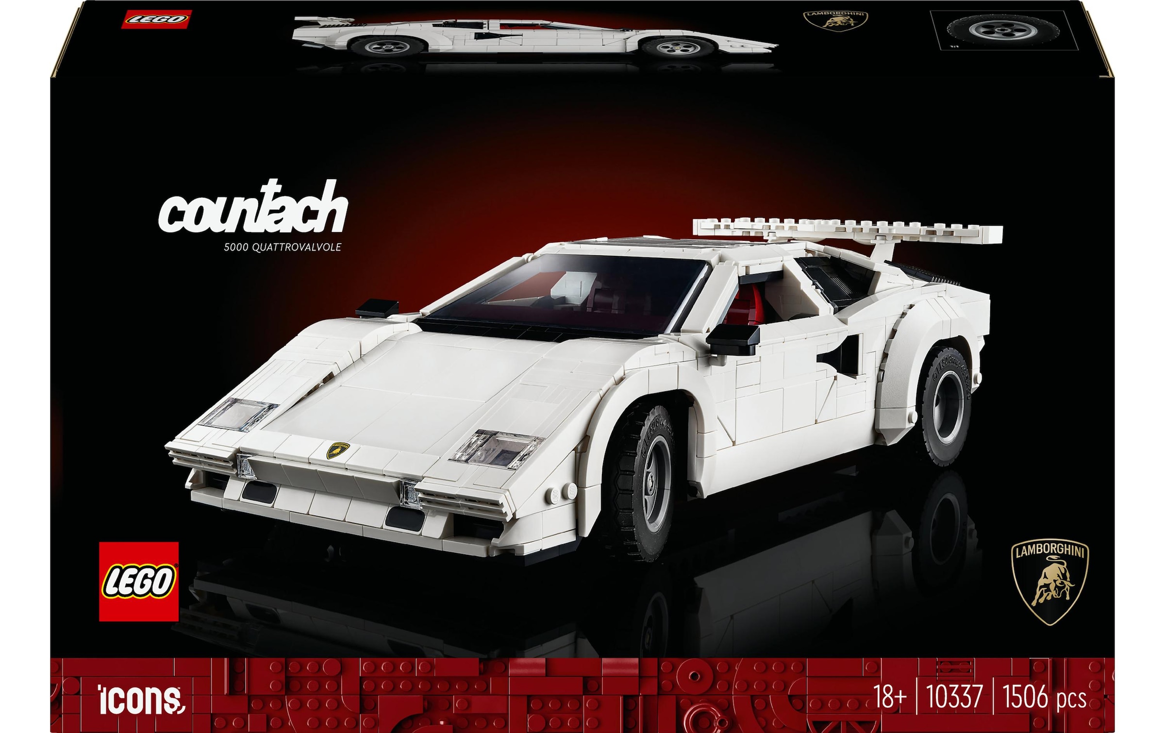 LEGO® Spielbausteine »Lamborghini Countach 5000«, (1506 St.)