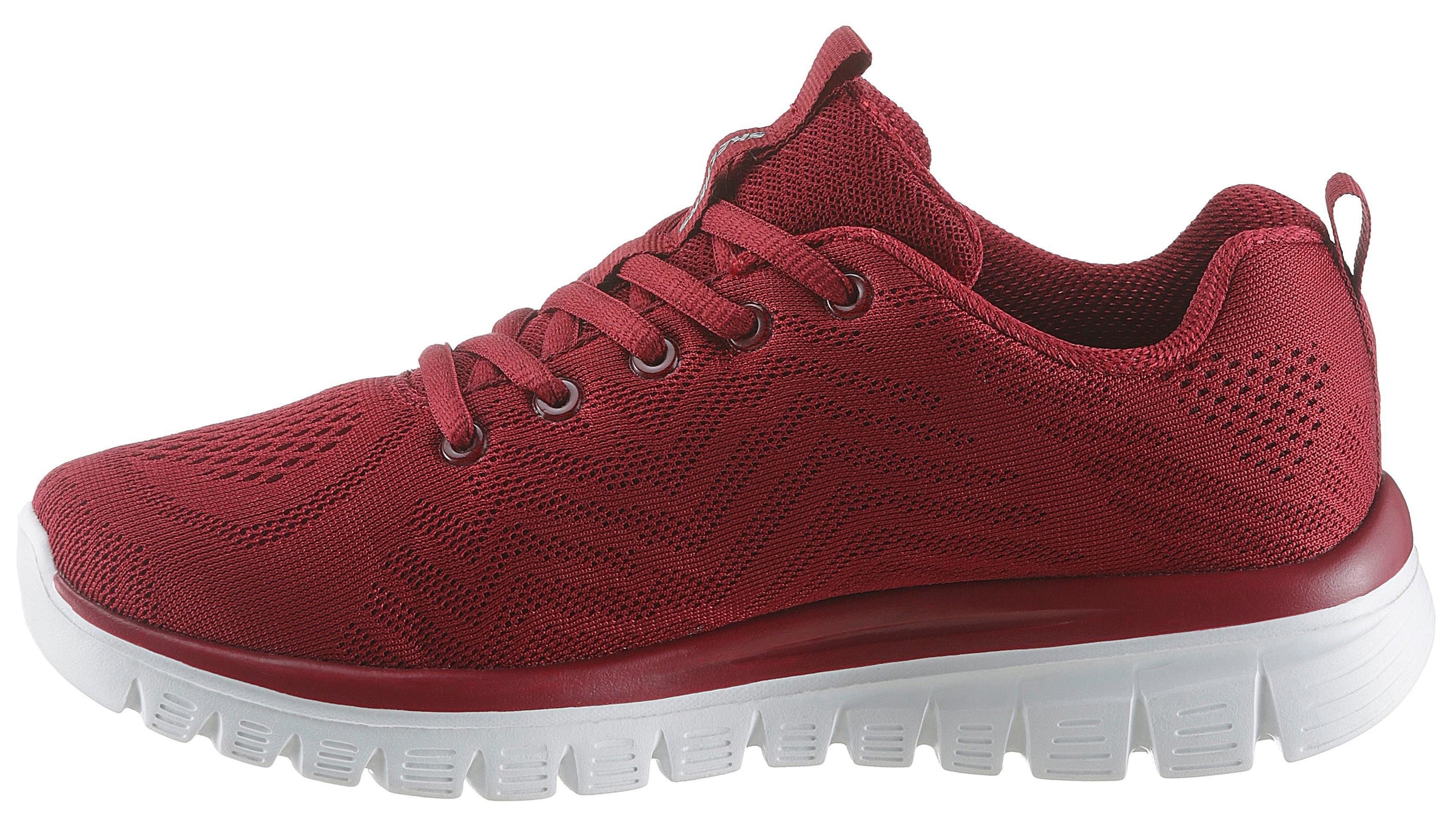 Skechers Sneaker »Graceful - Get Connected«, Freizeitschuh, Halbschuh, Schnürschuh für die Maschinenwäsche geeignet