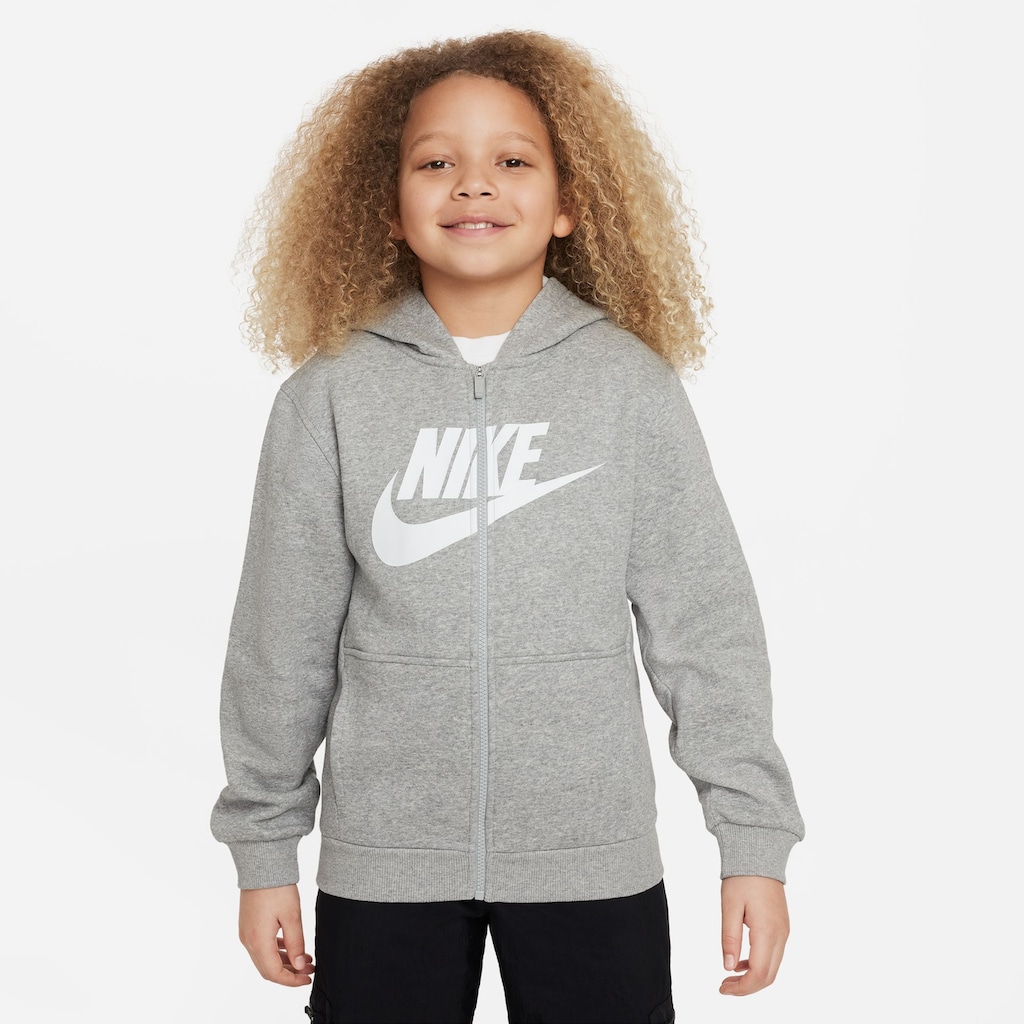 Nike Sportswear Kapuzensweatjacke »CLUB FLEECE BIG KIDS' FULL-ZIP HOODIE«