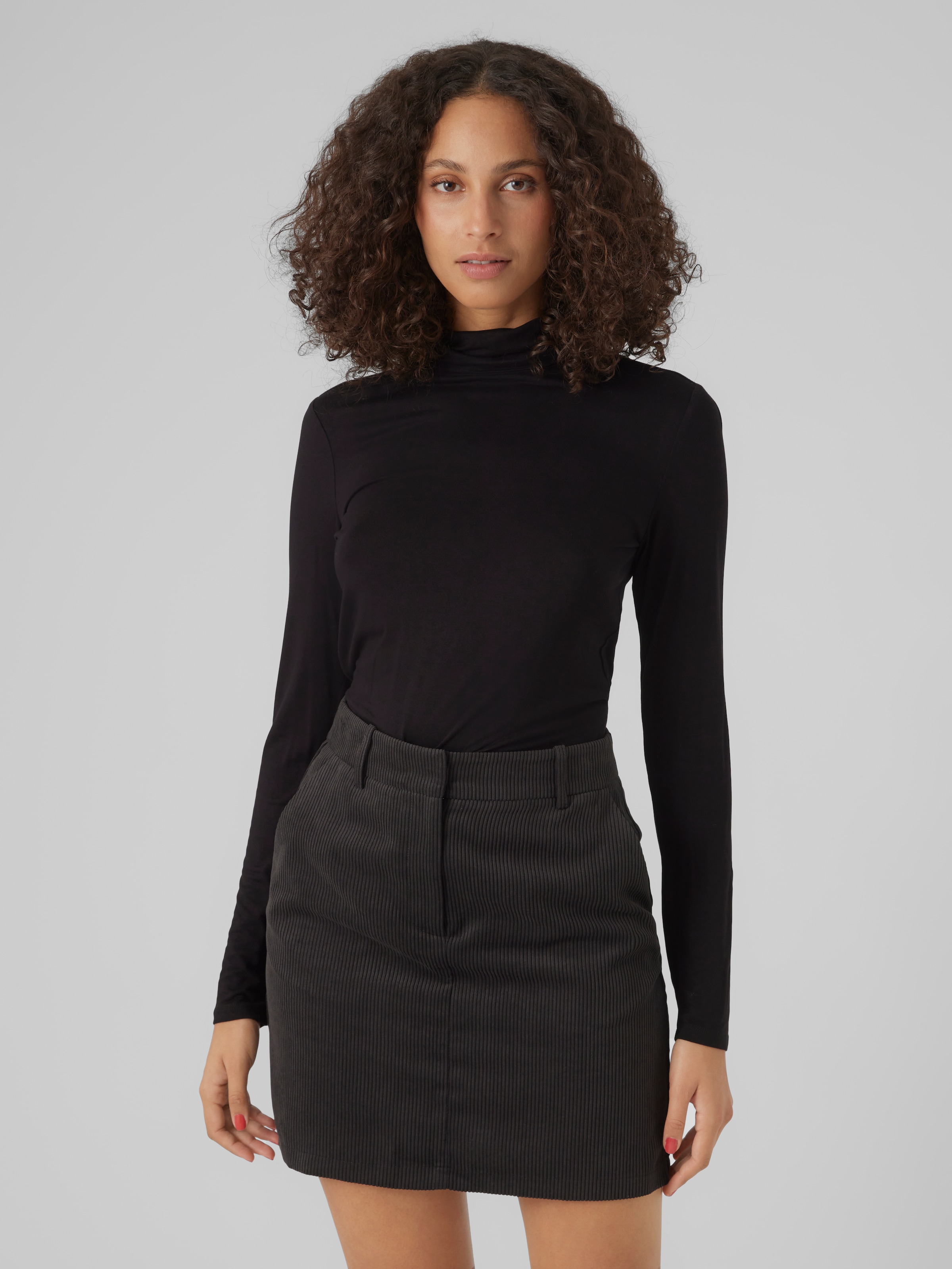 Vero Moda Langarmshirt »VMALBERTE LS ROLLNECK TOP JRS NOOS«