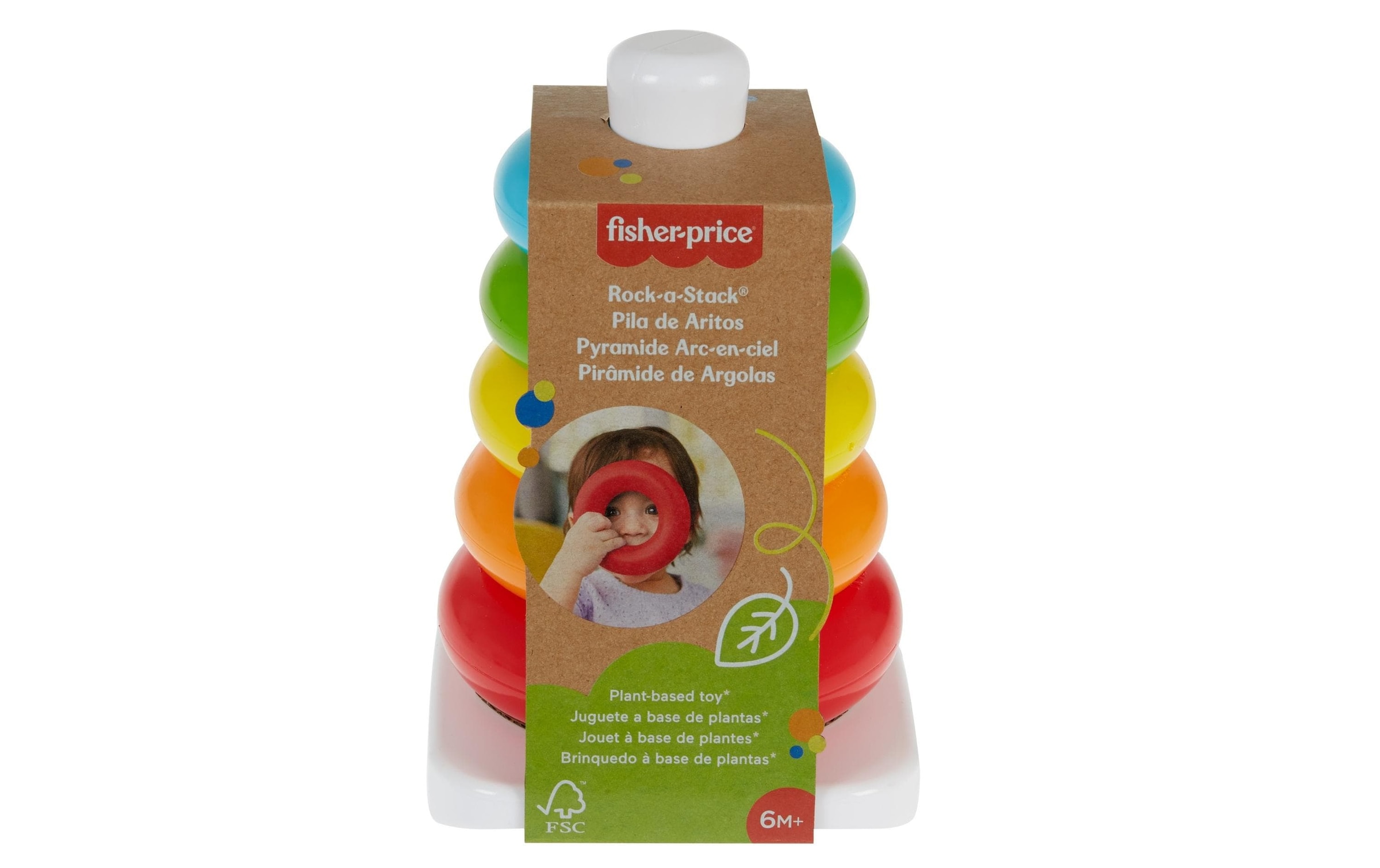 Fisher-Price® Stapelspielzeug »Eco Farbring Pyramide«