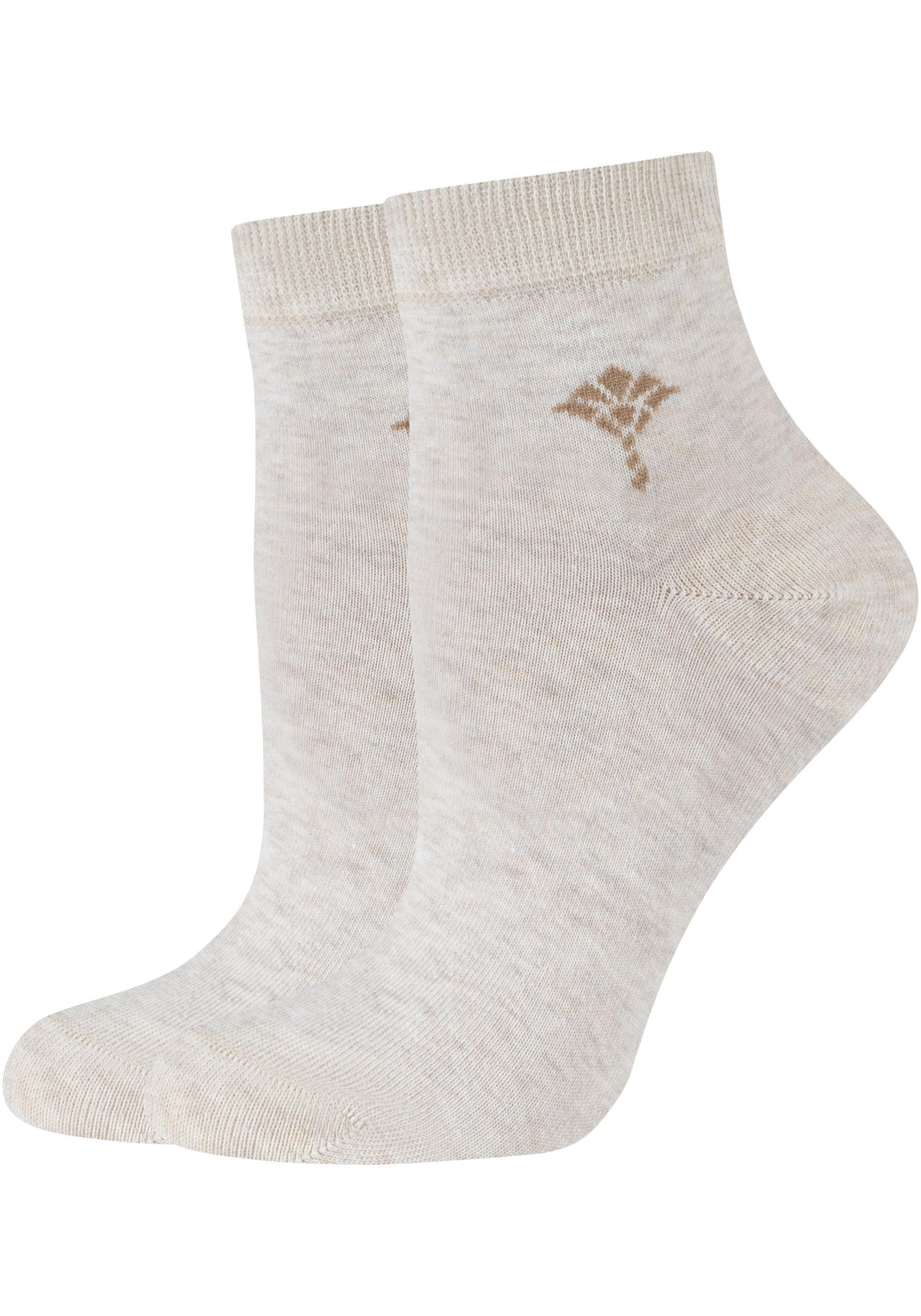 JOOP! Kurzsocken »for your daily glam«, (4 Paar), mit weichem Fussbett