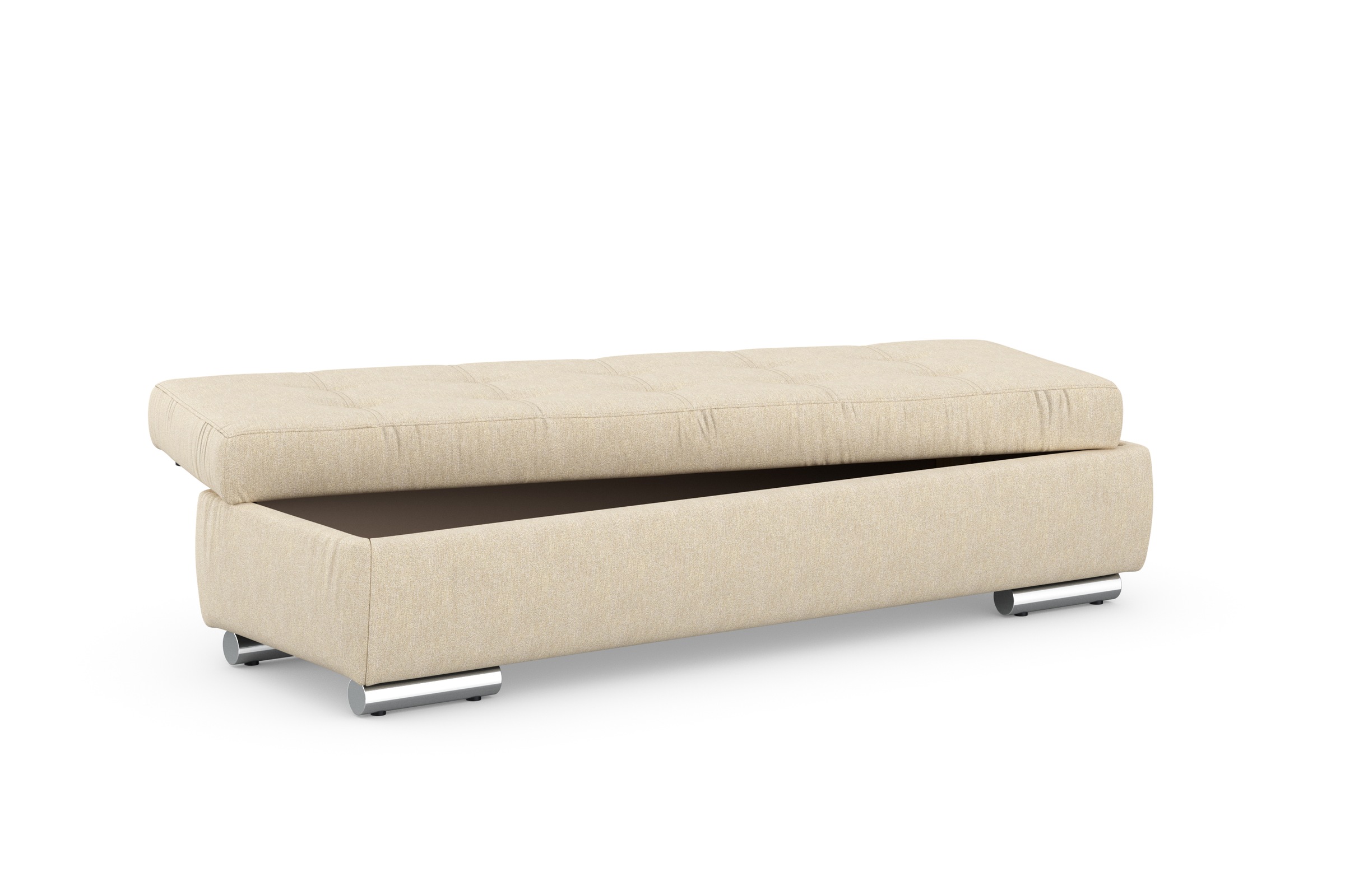 DOMO collection Hocker »Treviso XXL: B/T/H: 161/60/41 cm«, mit Stauraum, auch in Cord, passend zur Serie, moderne Steppung