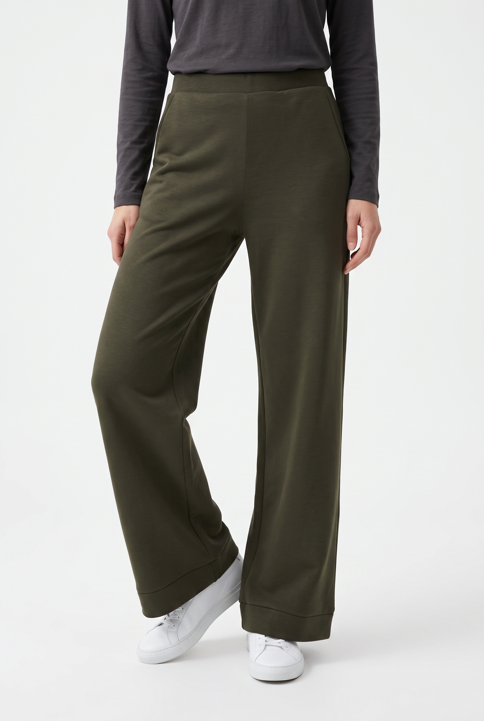 Vero Moda Jerseyhose "VMHALI HW WIDE PANT JRS" Viskosemischung, loose fit