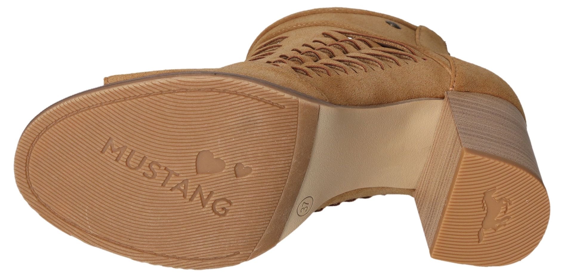 Mustang Shoes Sandalette, Sommerschuh, Sandale, mit praktischem Fersenreissverschluss