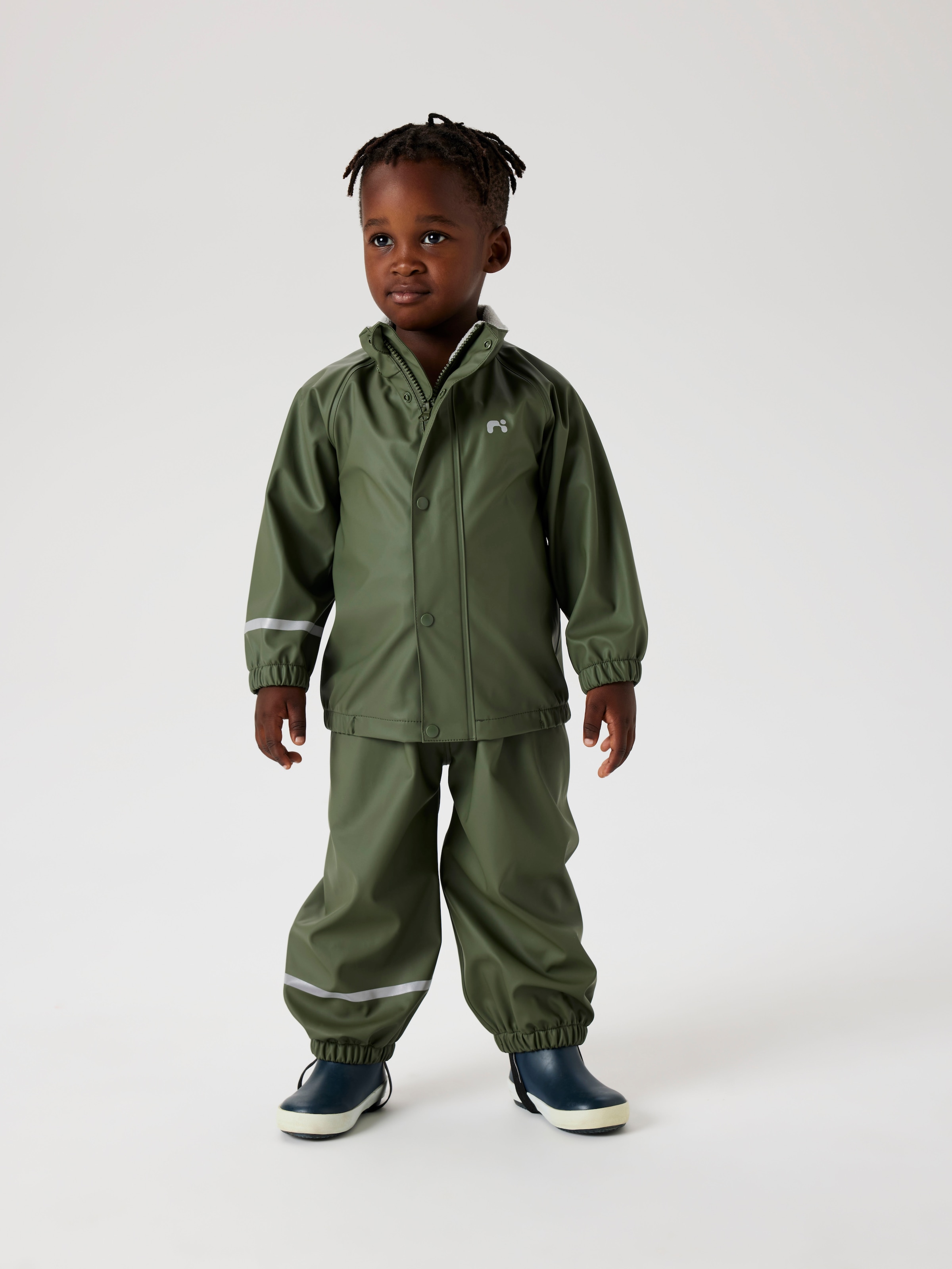 Name It Regenmantel »NKNDRY10 für Mädchen mit Regenjacke und Hose im Set« Set, 2 unifarben, casual, regular fit, Kunstfaser, Web
