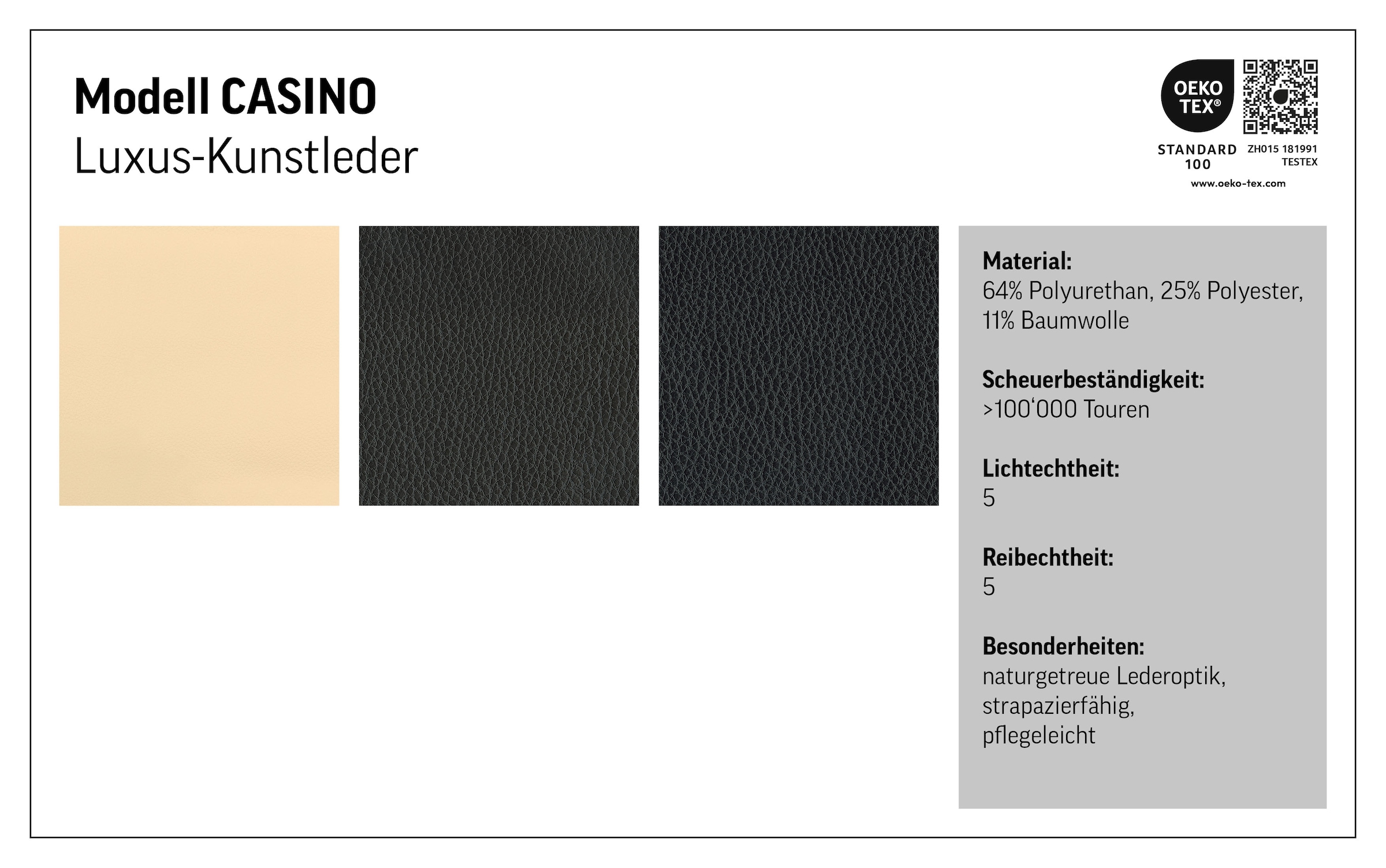 COTTA 2-Sitzer »Casino«, Polstergarnitur, auch als Set erhältlich