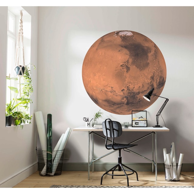 ❤ Komar Vliestapete »Mars«, 125x125 cm (Breite x Höhe), rund und  selbstklebend kaufen im Jelmoli-Online Shop