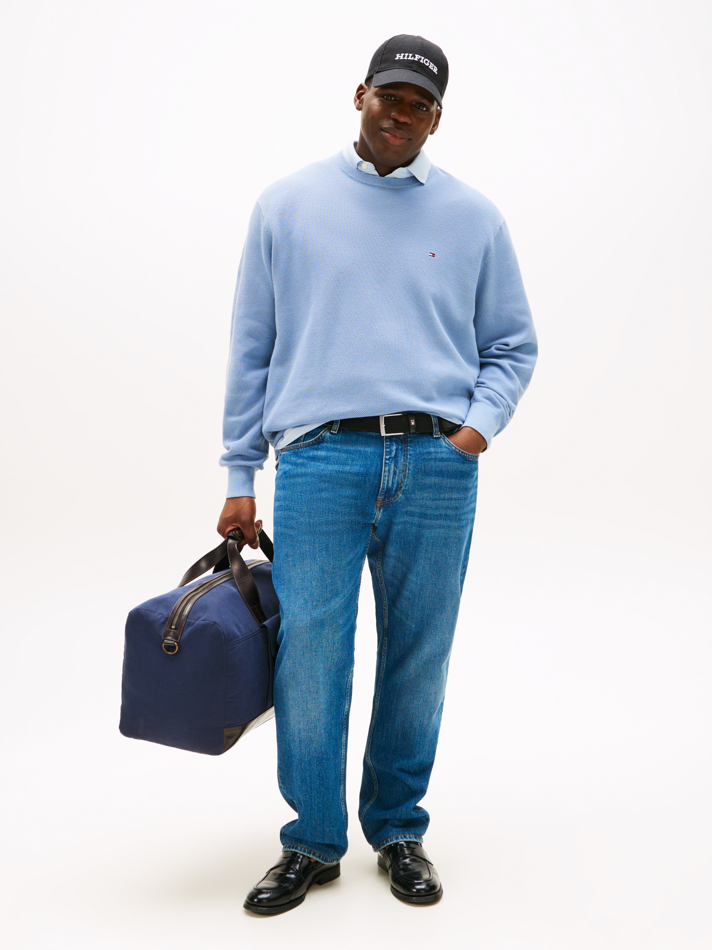 Tommy Hilfiger Big & Tall Rundhalspullover »BT-ESSENTIAL STRUCTURE CREW NECK«, Grosse Grössen