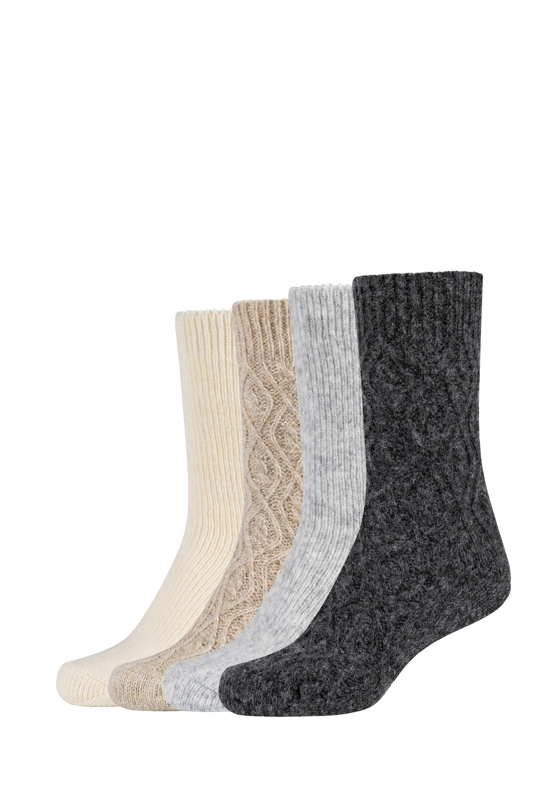s.Oliver Socken »warm & cozy« 4 Paar tlg. mit elastischem Bund
