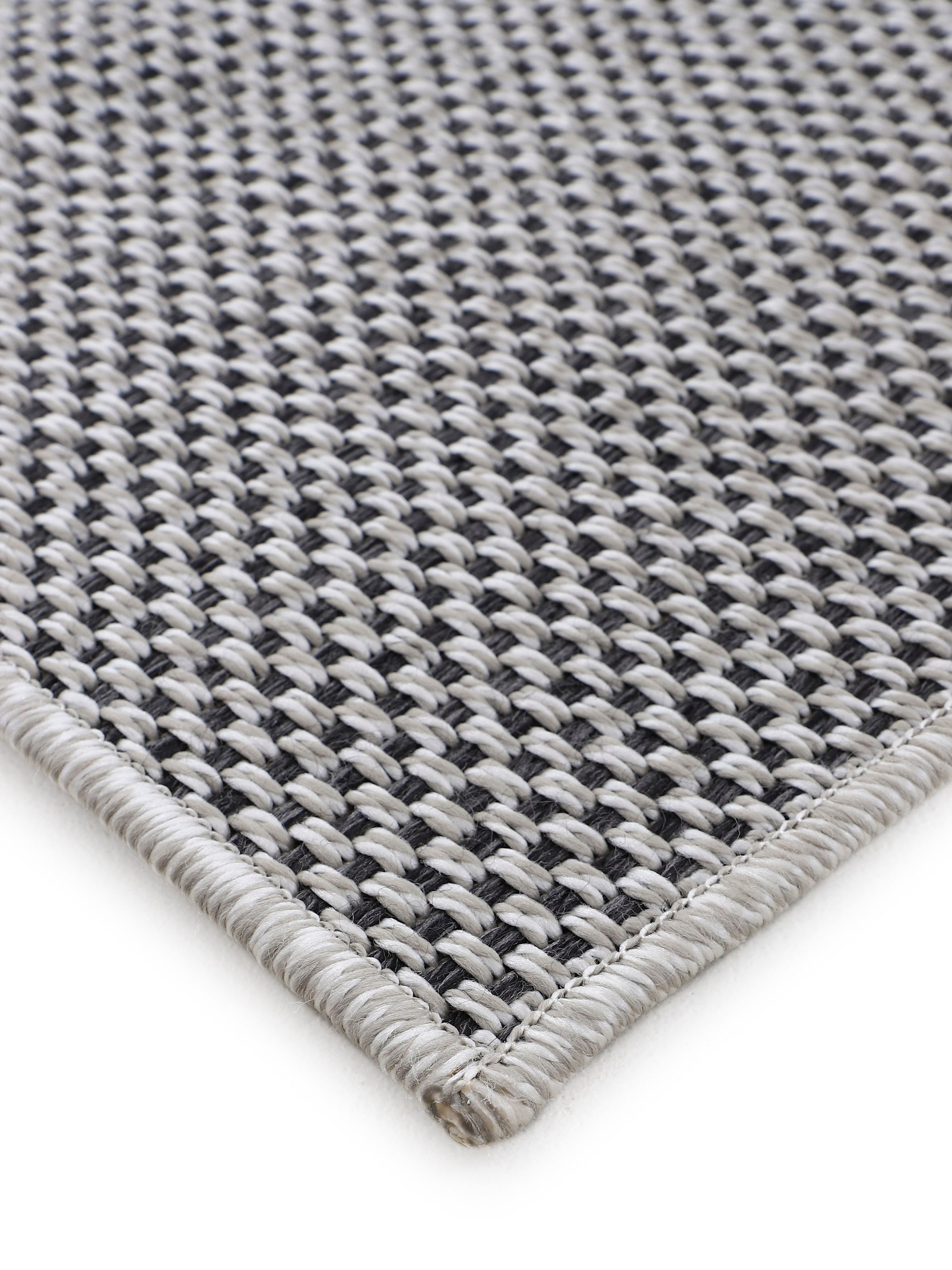 carpetfine Teppich »Boho 105«, rund, 4 mm Höhe, robustes Flachgewebe, Sisal Optik, UV-beständig, Aussenbereich