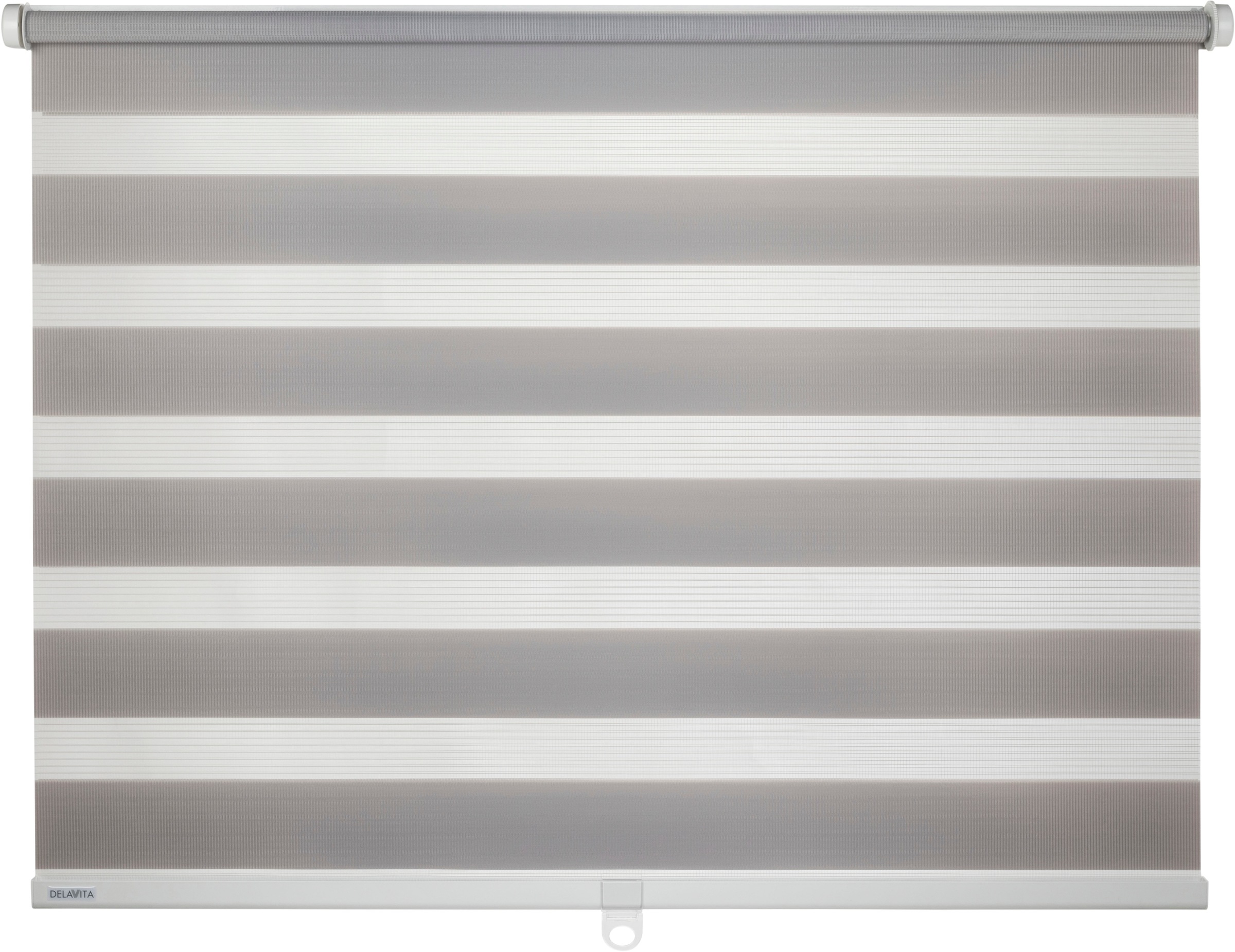 GOODproduct Doppelrollo "Jan" Lichtschutz Sichtschutz ohne Bohren freihängend Rollo, Fixmass, Klemmfix, uni, monochrom, basic, schnurlos