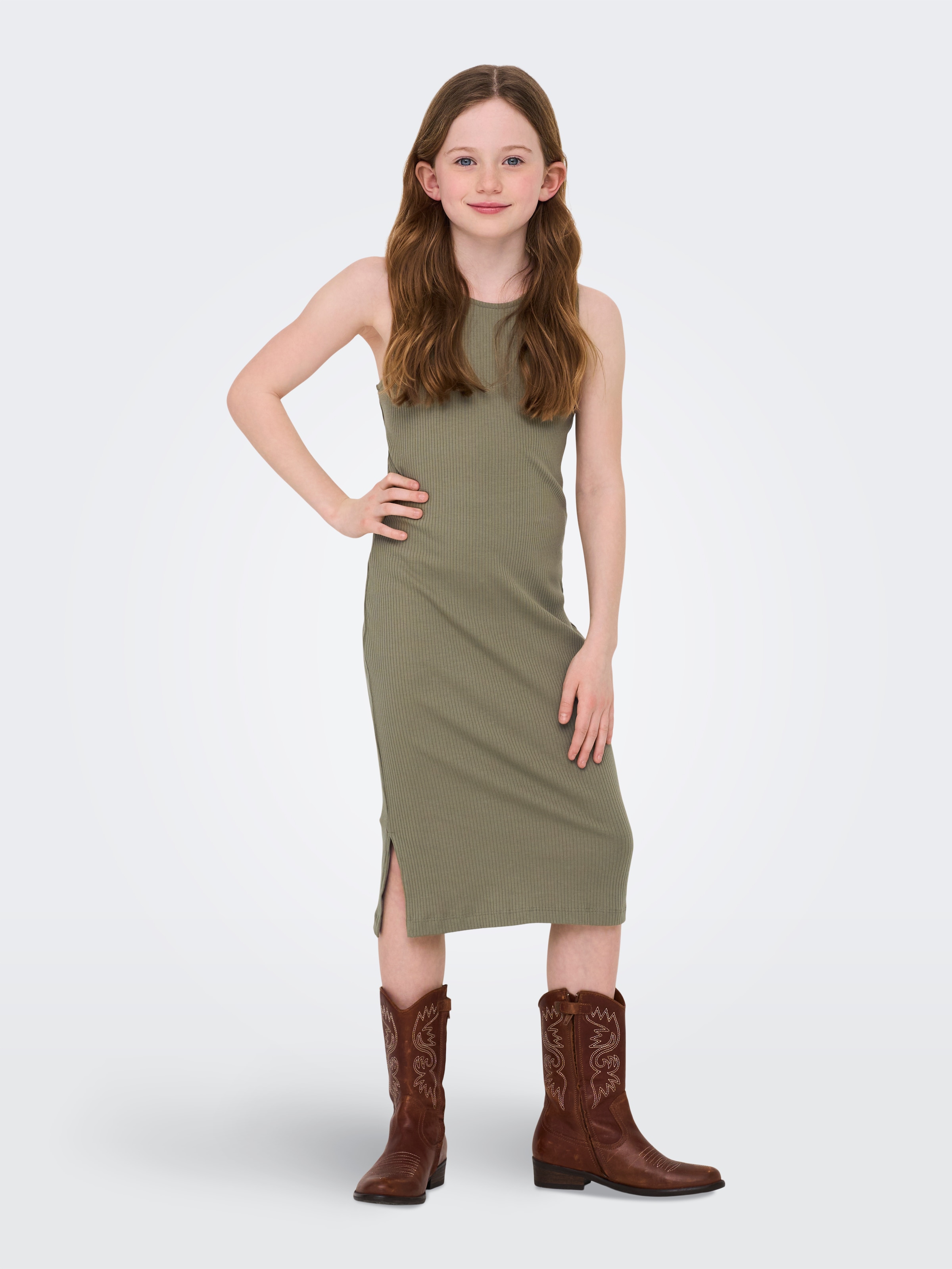 KIDS ONLY Jerseykleid "KOGBELFAST LIFE S/L MIDI DRESS NOOS JRS"