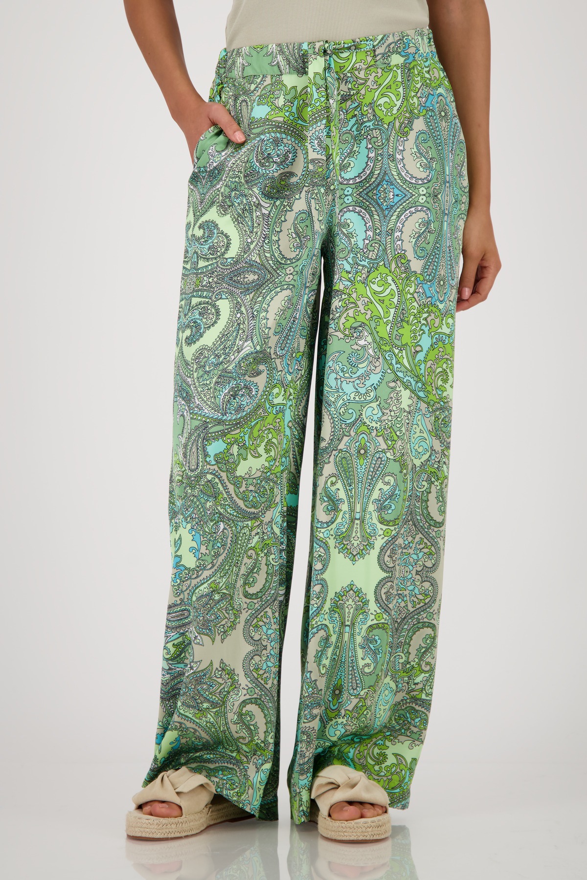 Monari Palazzohose mit Paisleymuster