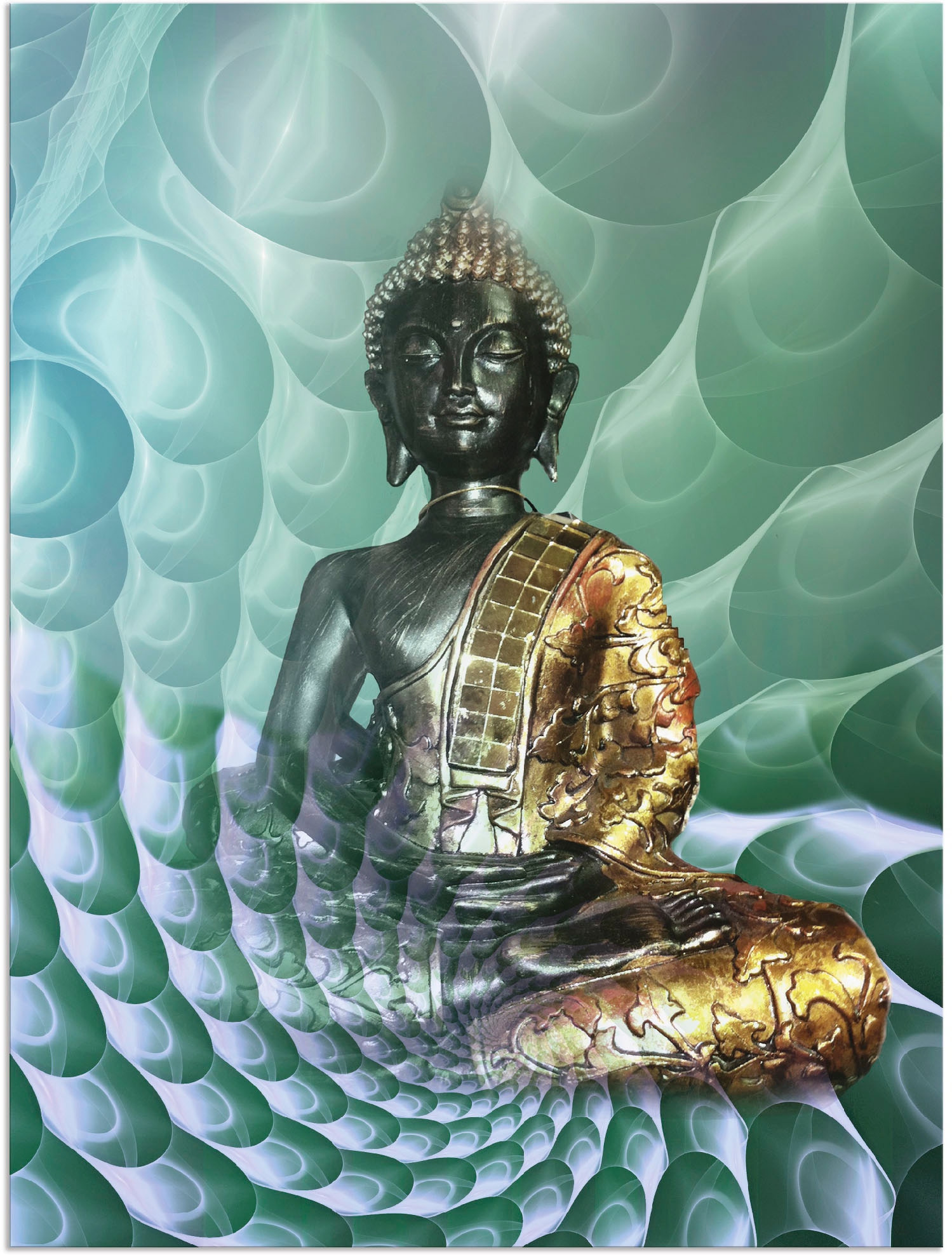 Artland Wandbild "Buddhas Traumwelt CB" Religion 1 Stk. tlg. als Alubild, Leinwandbild, Poster in verschied. Grössen
